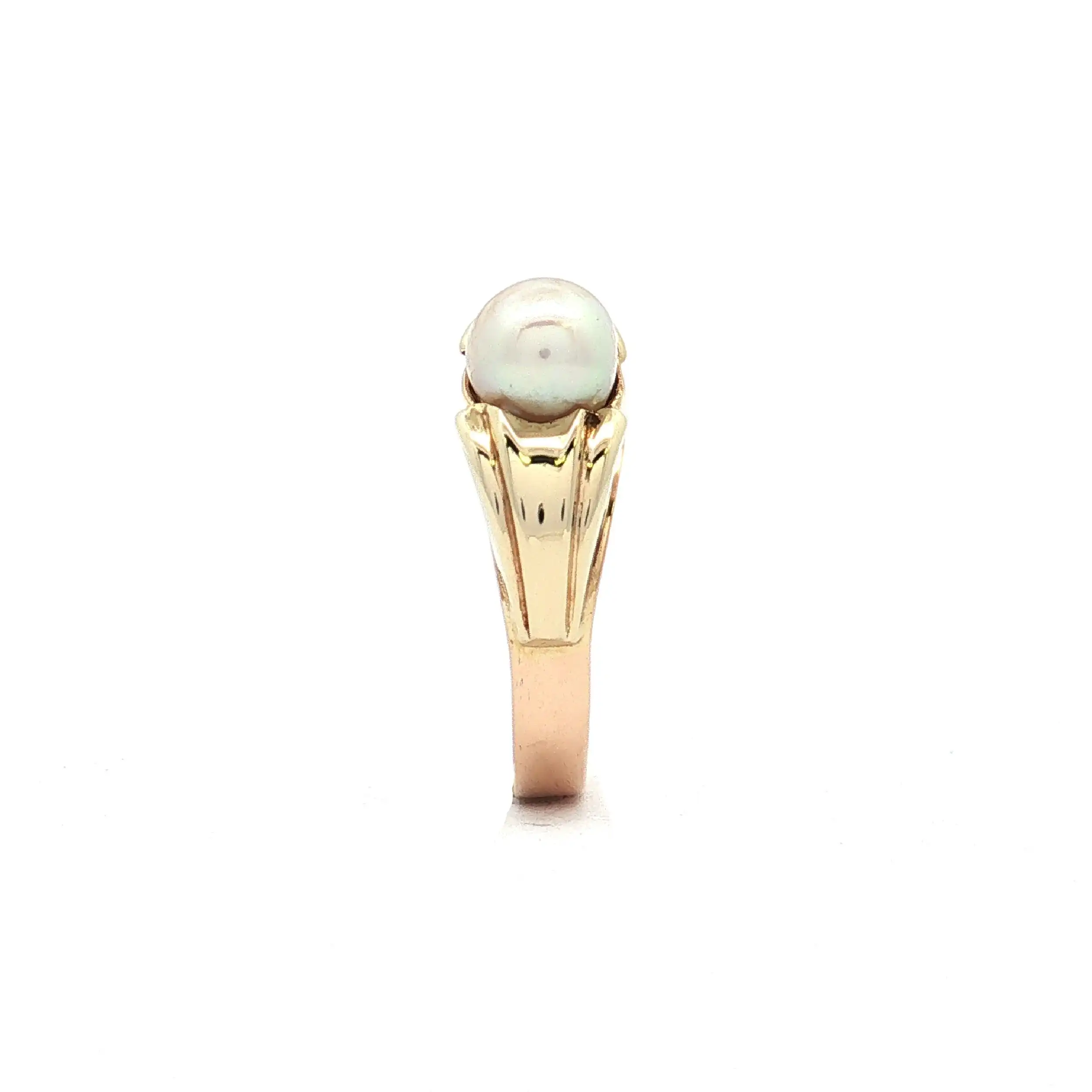 Ring Gelbgold mit Perle