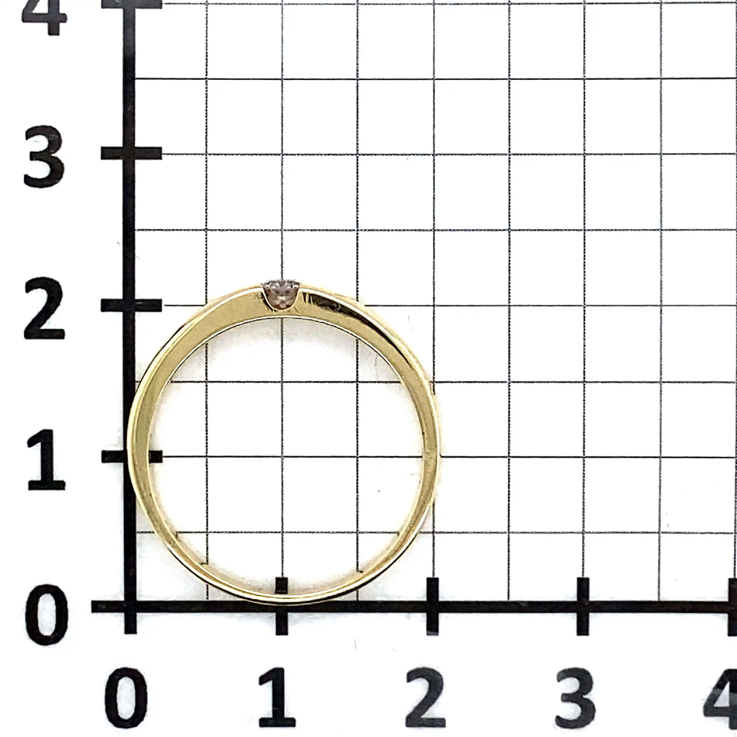 Ring Gelbgold mit Brillant Ring Gelbgold mit Brillant