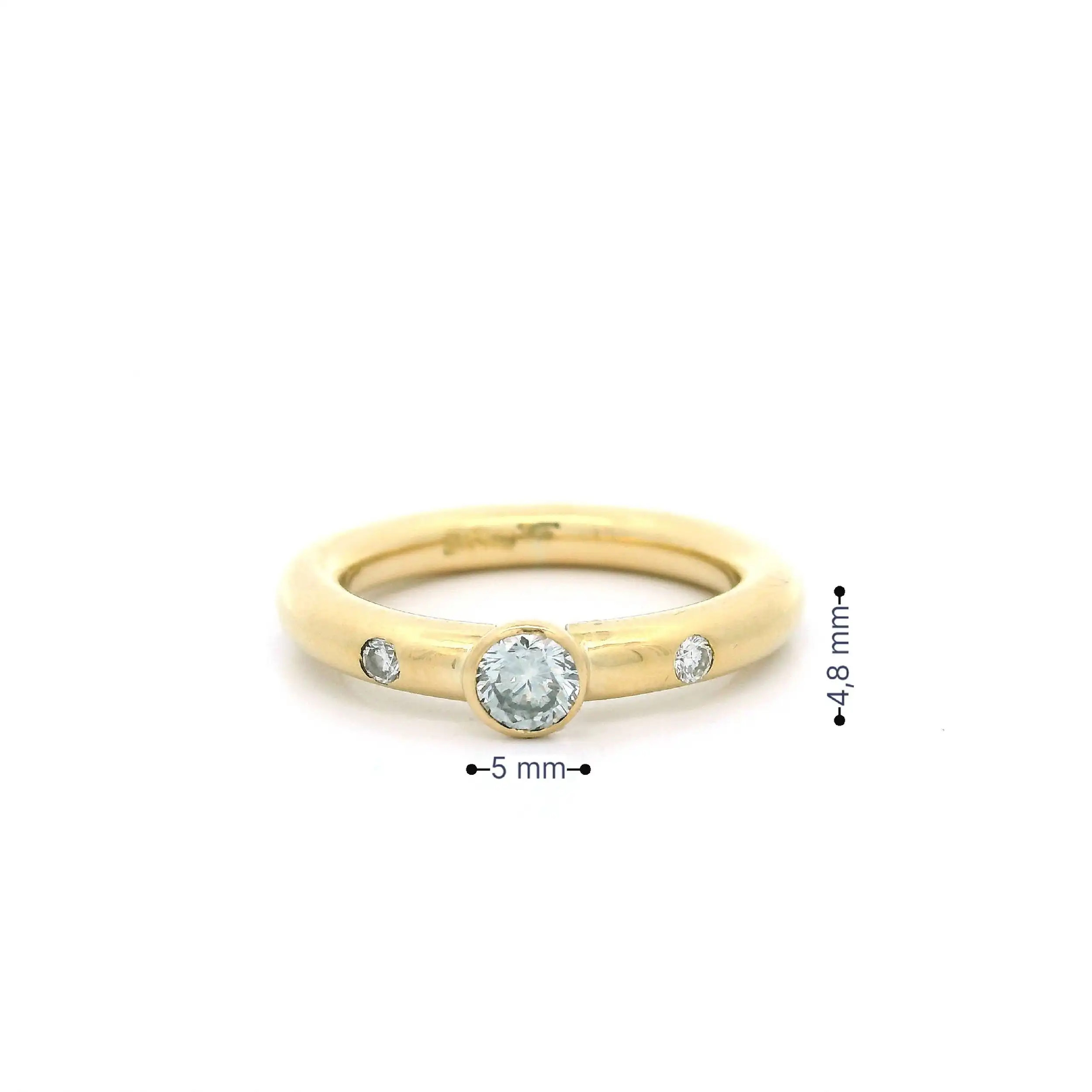 Ring Gelbgold mit Brillanten Ring Gelbgold mit Brillanten