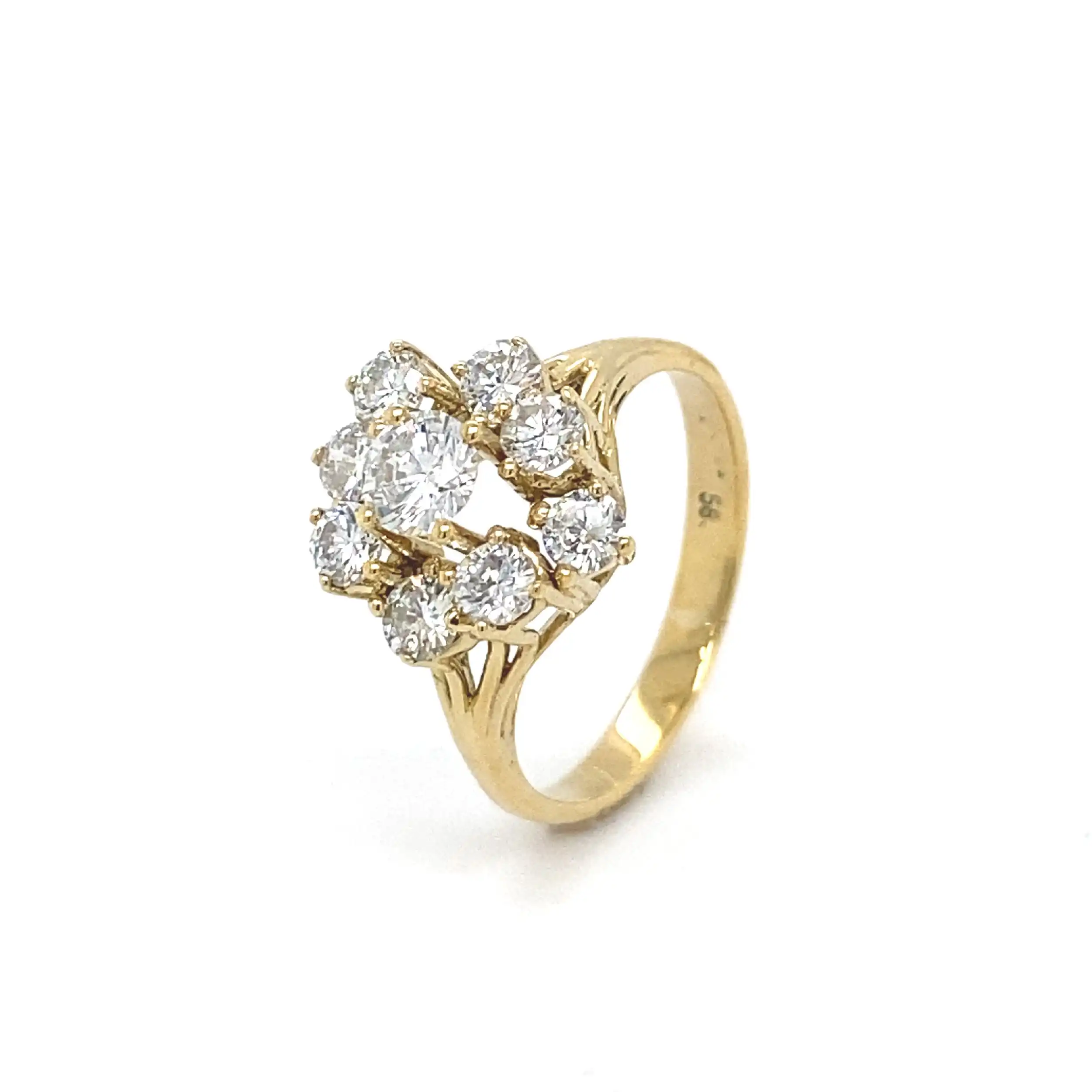 Ring Gelbgold mit Brillanten