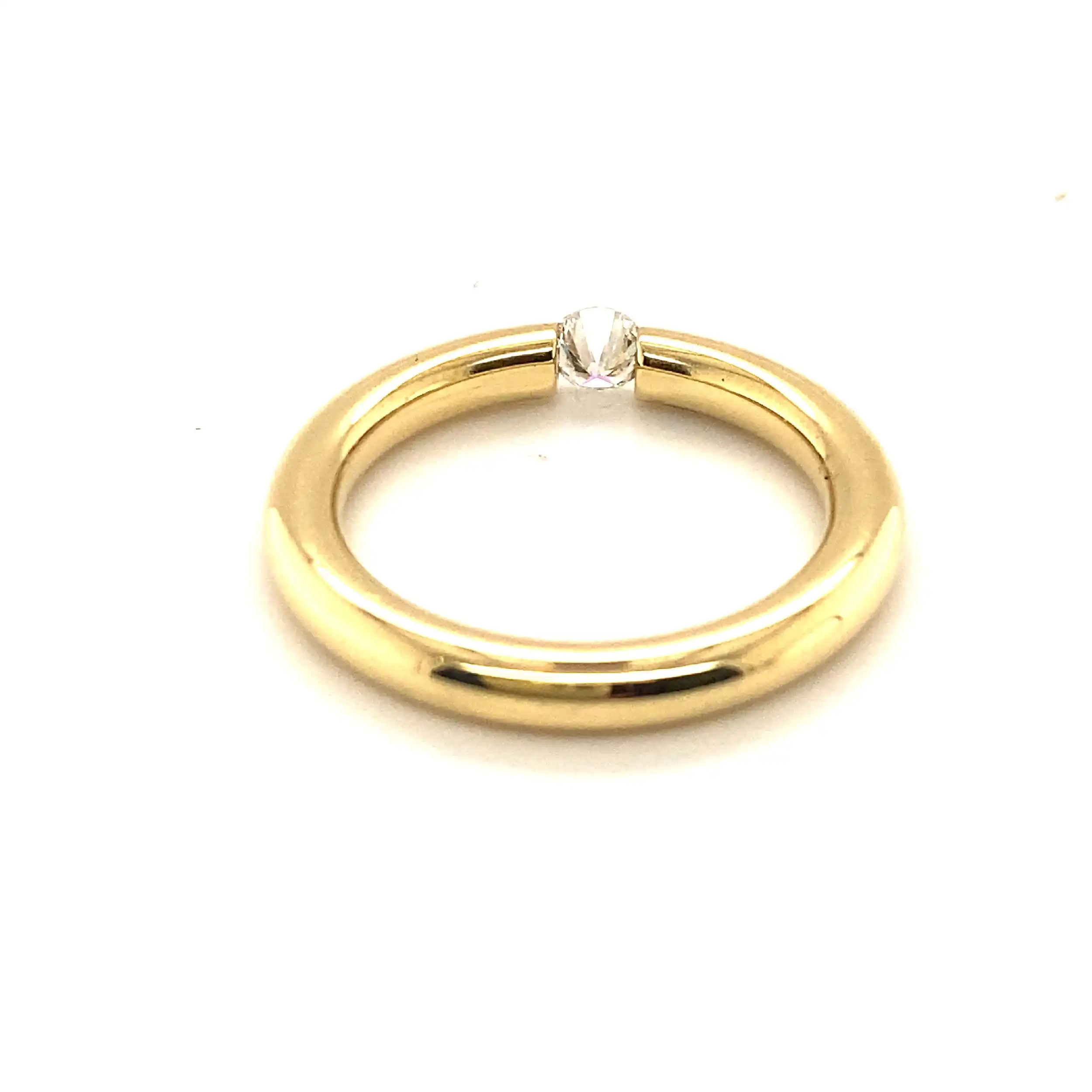 Spannring Gelbgold Niesing Brillant Solitär Spannring Gelbgold Niesing Brillant Solitär