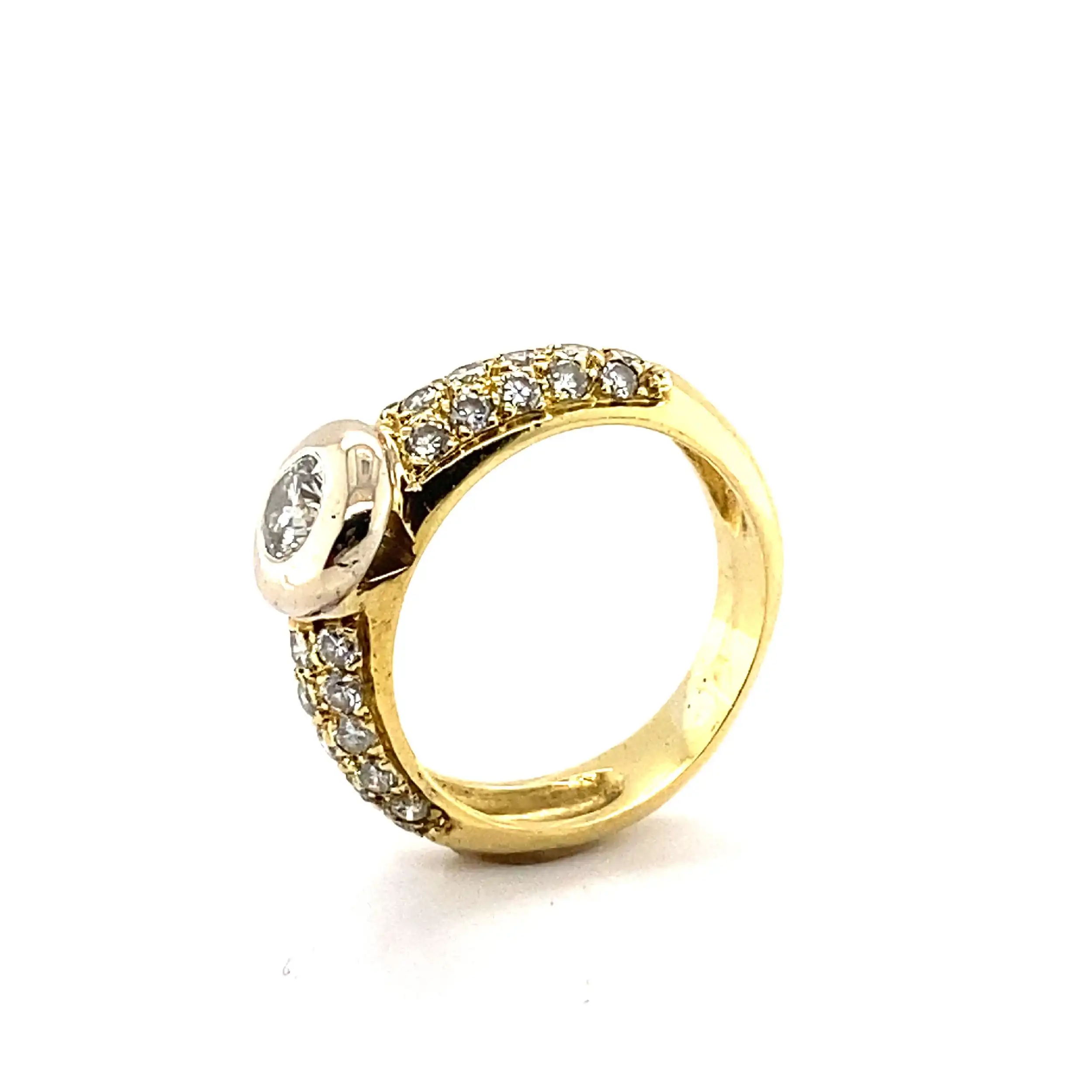 Ring Bicolor mit Brillanten Ring Bicolor mit Brillanten