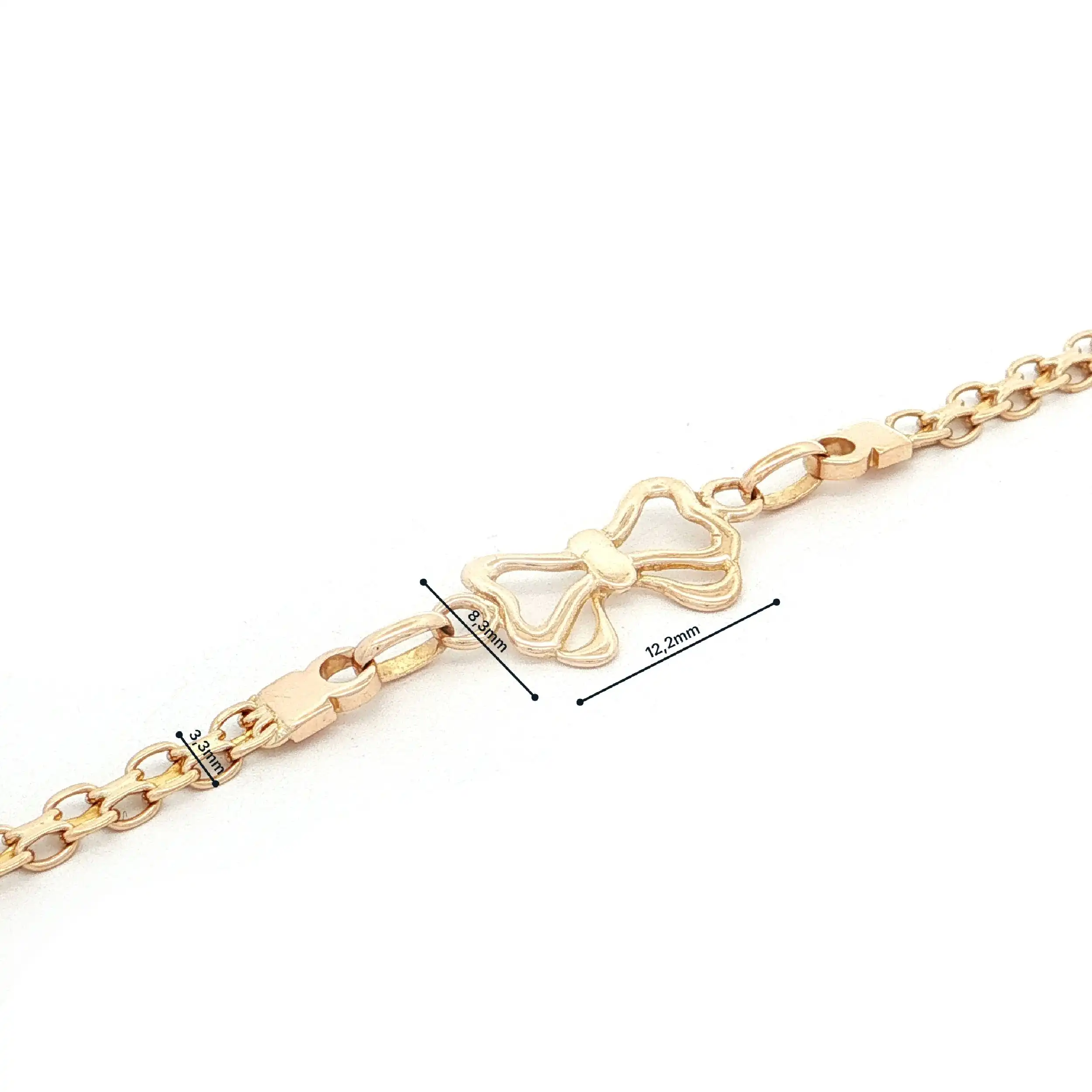 Armband Gelbgold mit Schleifchen Armband Gelbgold mit Schleifchen