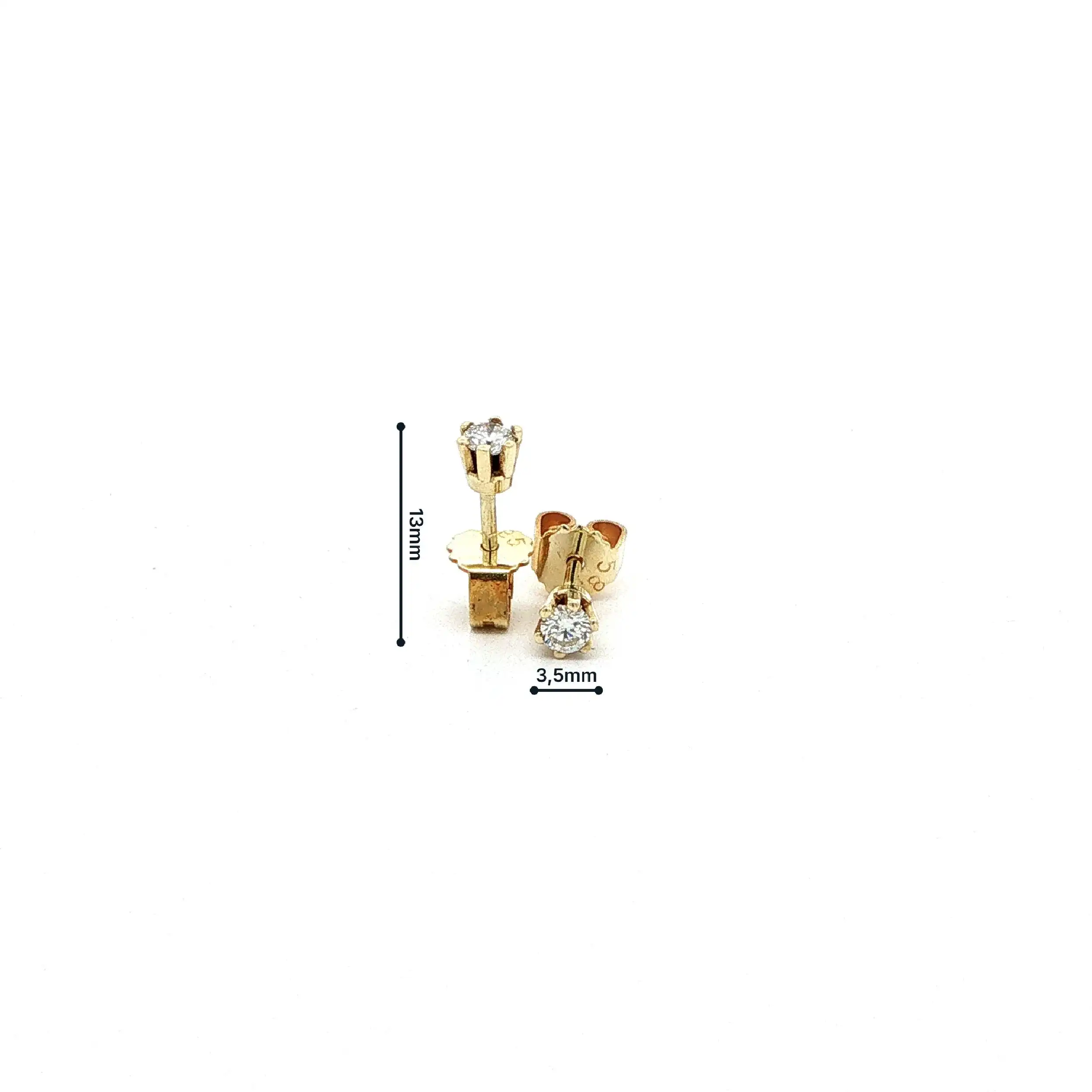 Ohrstecker Gelbgold mit Brillanten Ohrstecker Gelbgold mit Brillanten