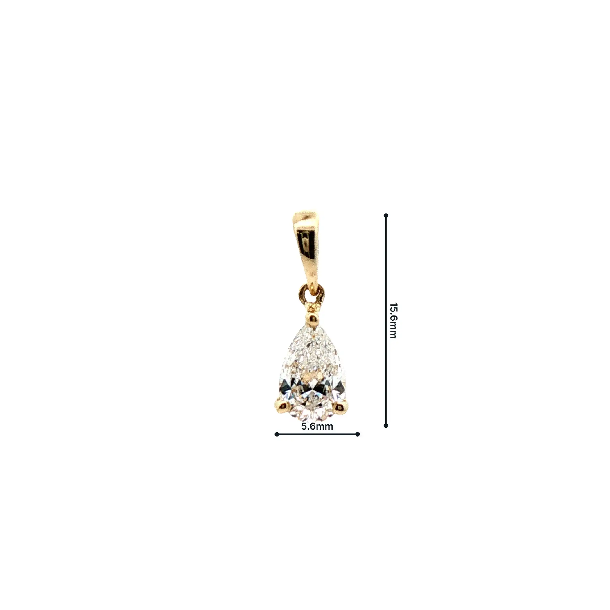 Anhänger Gelbgold mit Tropfen