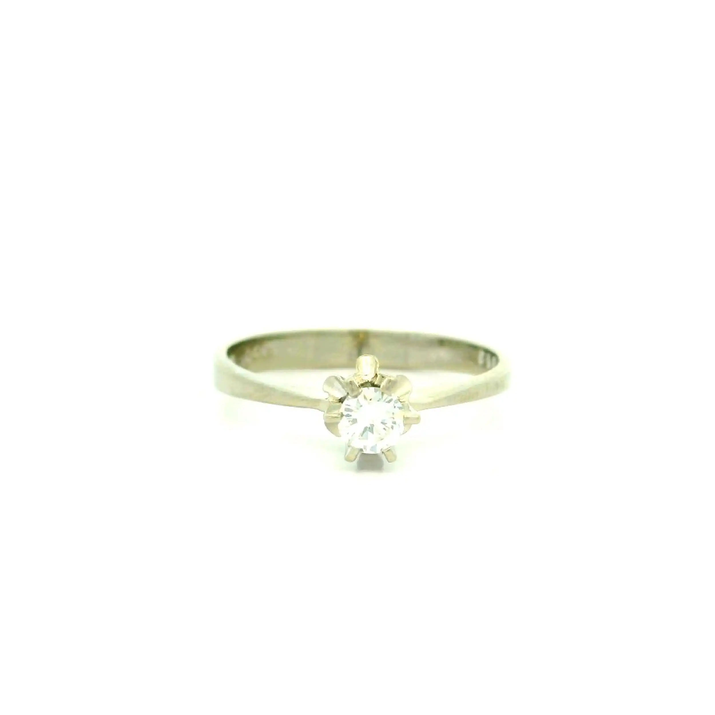 Ring Weißgold mit Brillant Solitär