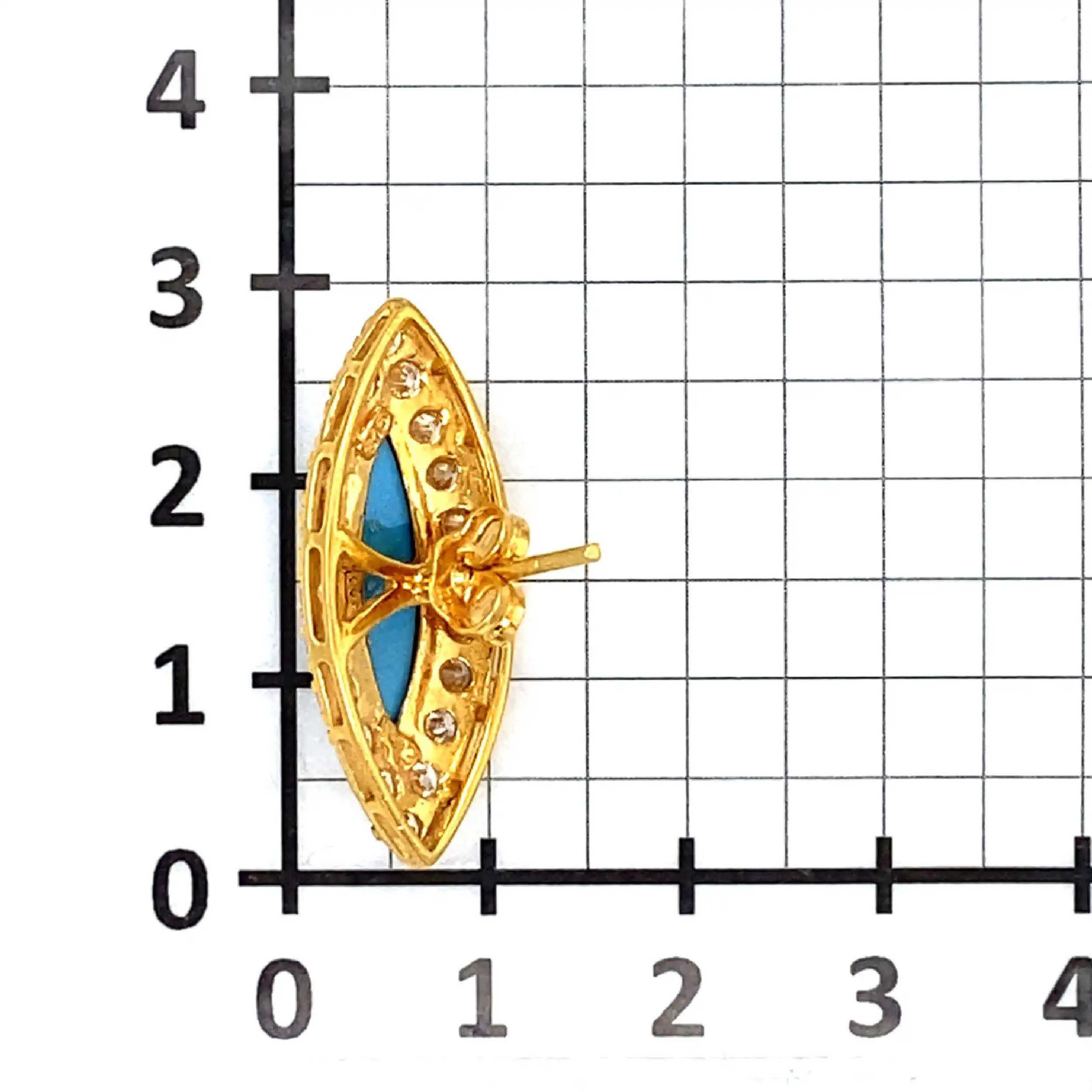 Ohrstecker Gelbgold mit Zirkonia und Farbstein Ohrstecker Gelbgold mit Zirkonia und Farbstein