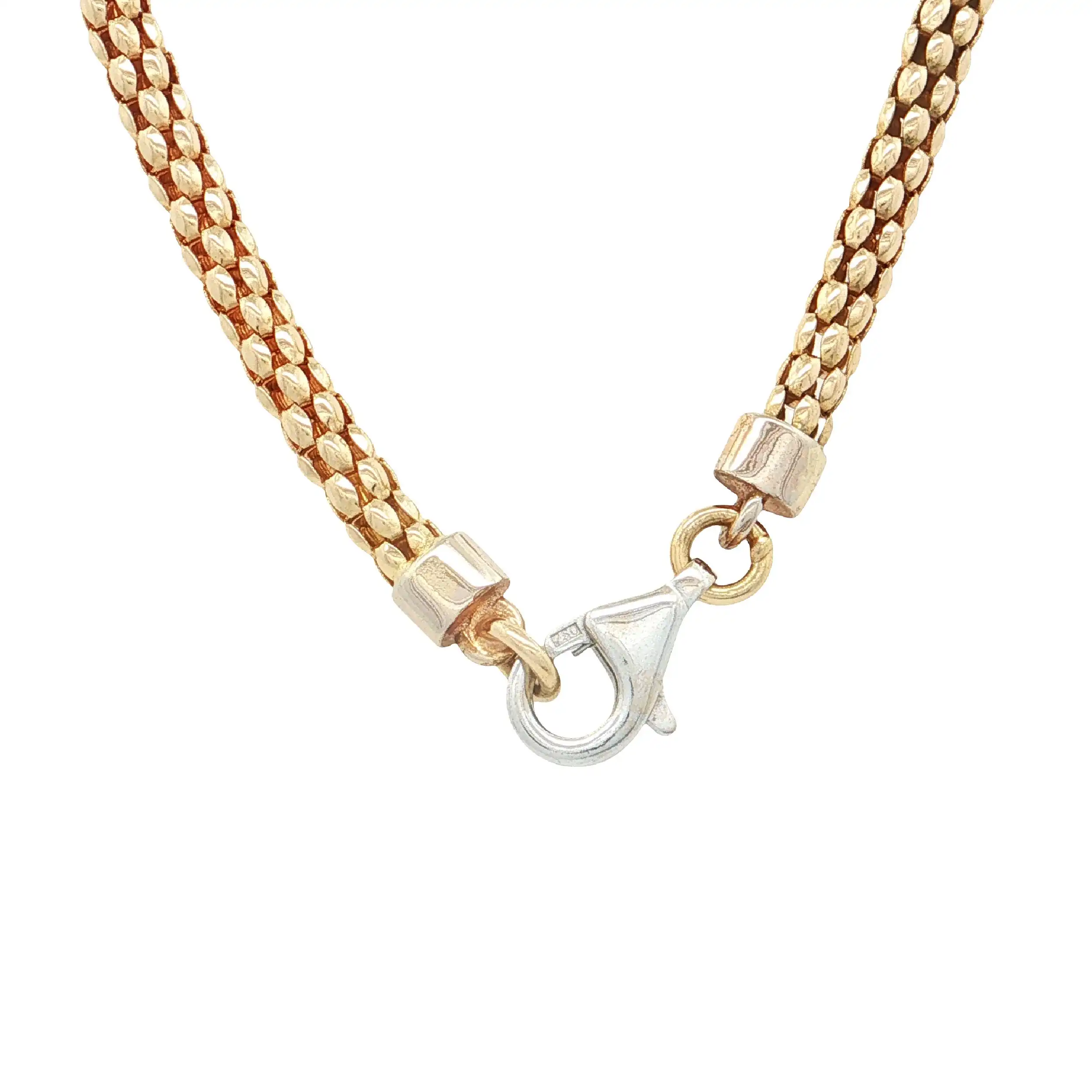 Himbeercollier Bicolor mit Saphir und Brillanten Himbeercollier Bicolor mit Saphir und Brillanten