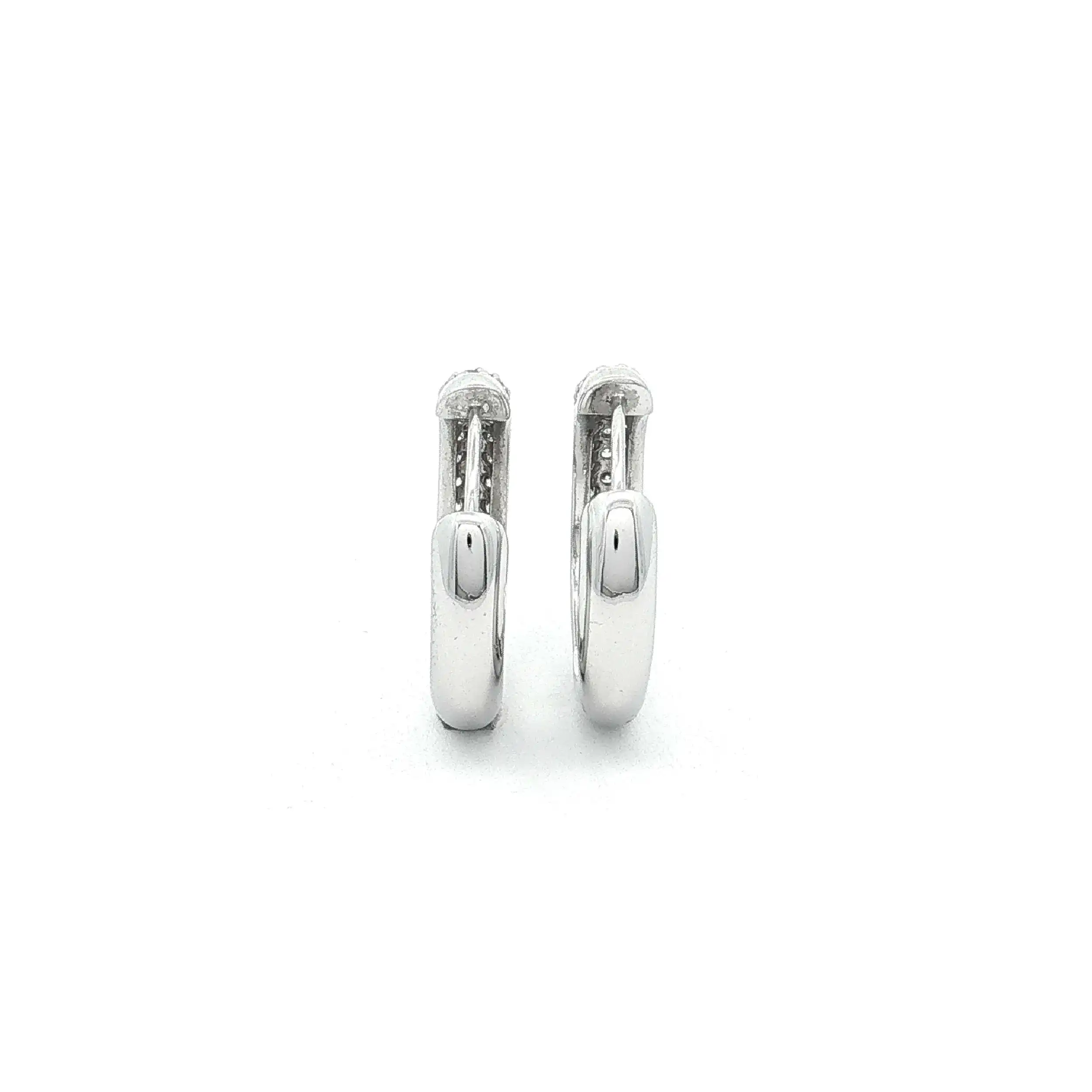 Creolen silber mit Zirkos Creolen silber mit Zirkos