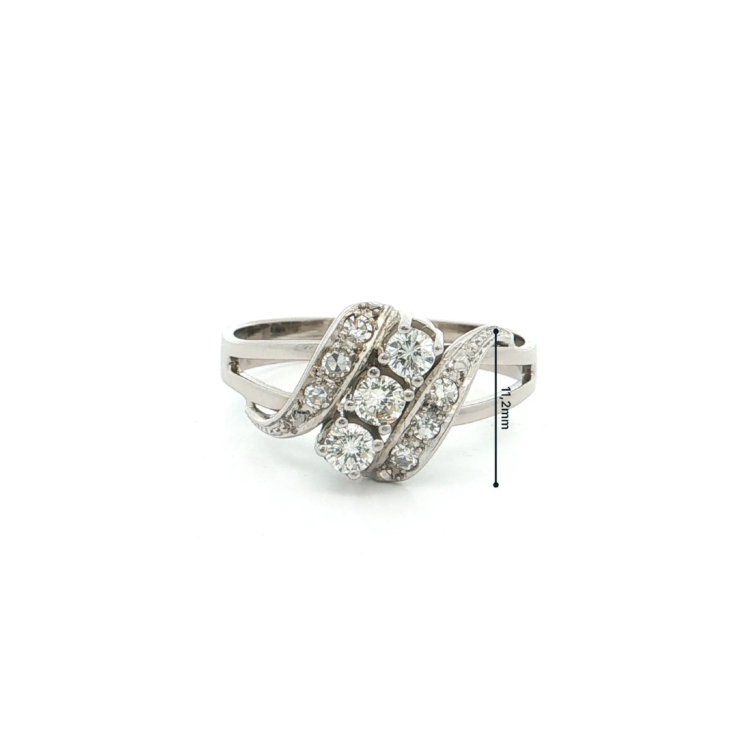 Ring Weißgold mit Brillanten und Diamanten Ring Weißgold mit Brillanten und Diamanten