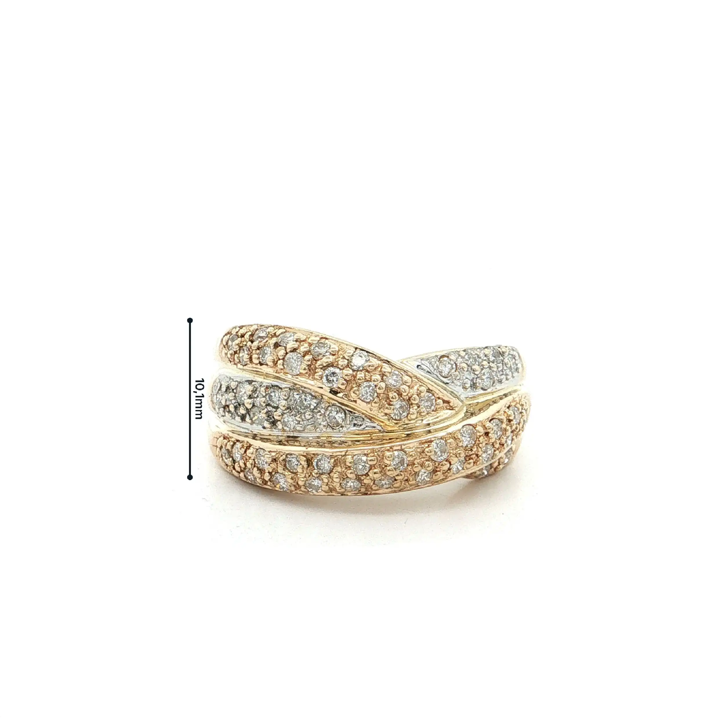 Ring Bicolor mit Brillanten Ring Bicolor mit Brillanten