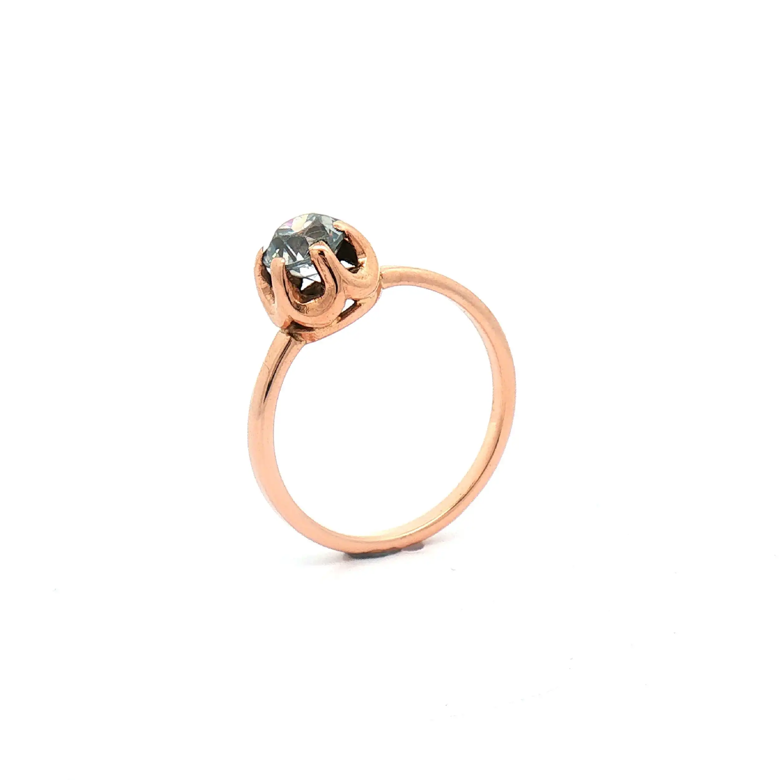 Ring Rotgold mit Zirkonia