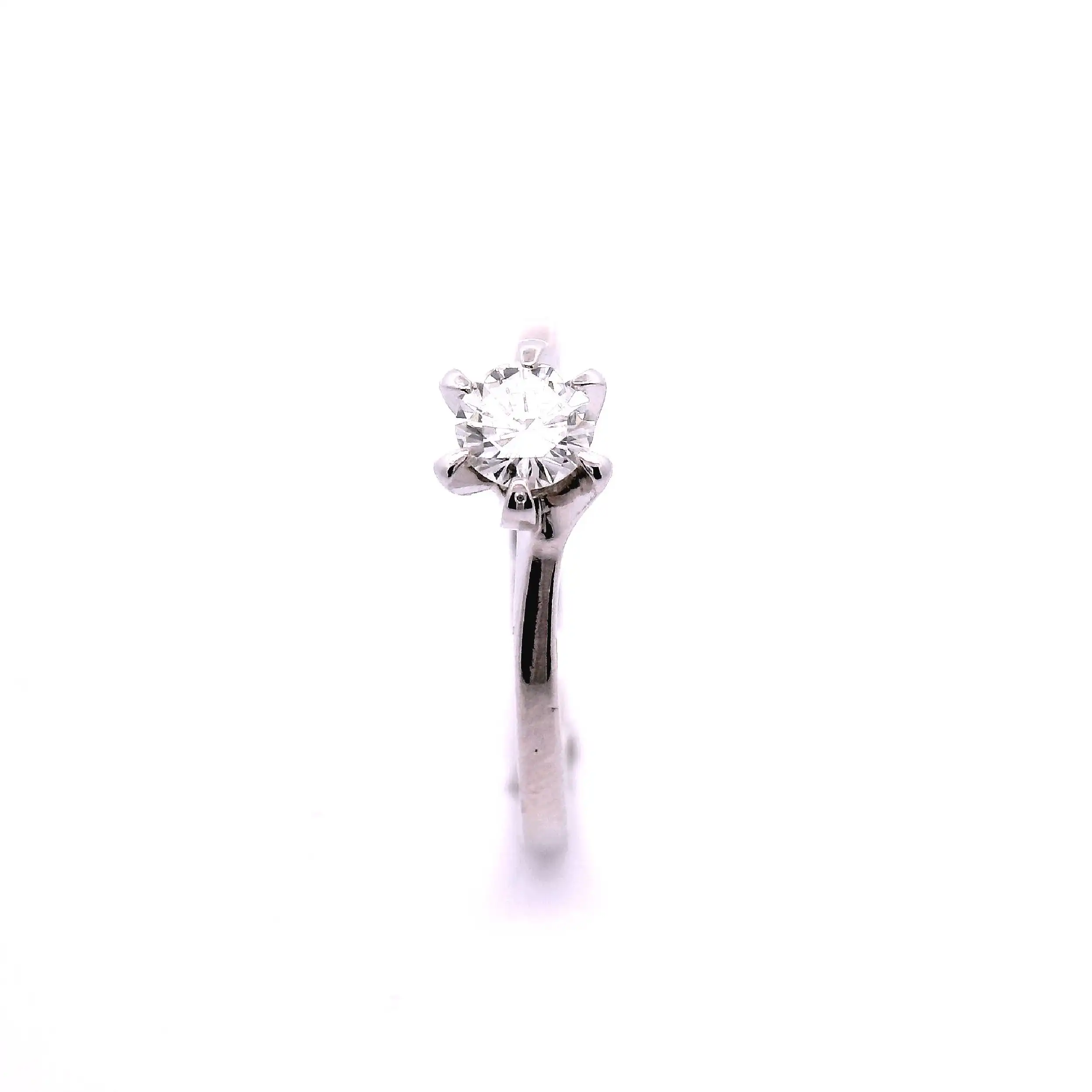 Ring Weißgold mit Brillant Ring Weißgold mit Brillant