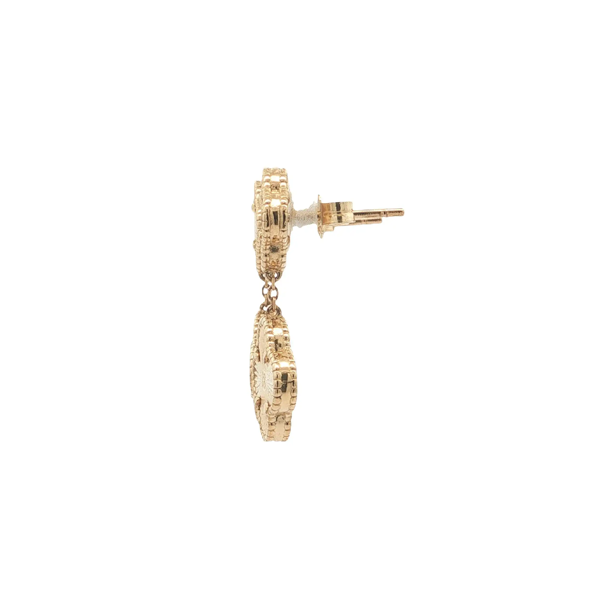 Ohrstecker Gelbgold Blume