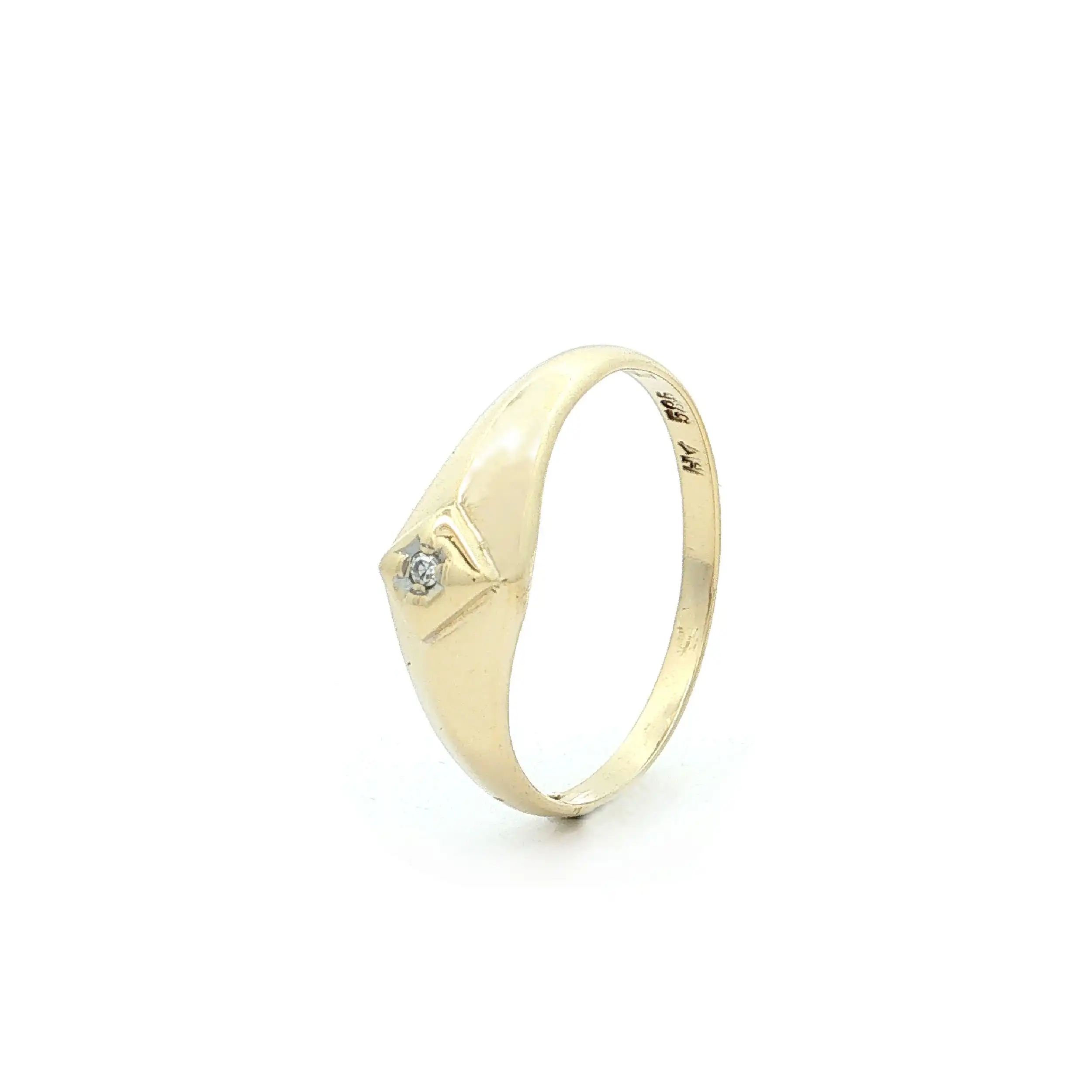 Ring Gelbgold mit Diamant Ring Gelbgold mit Diamant
