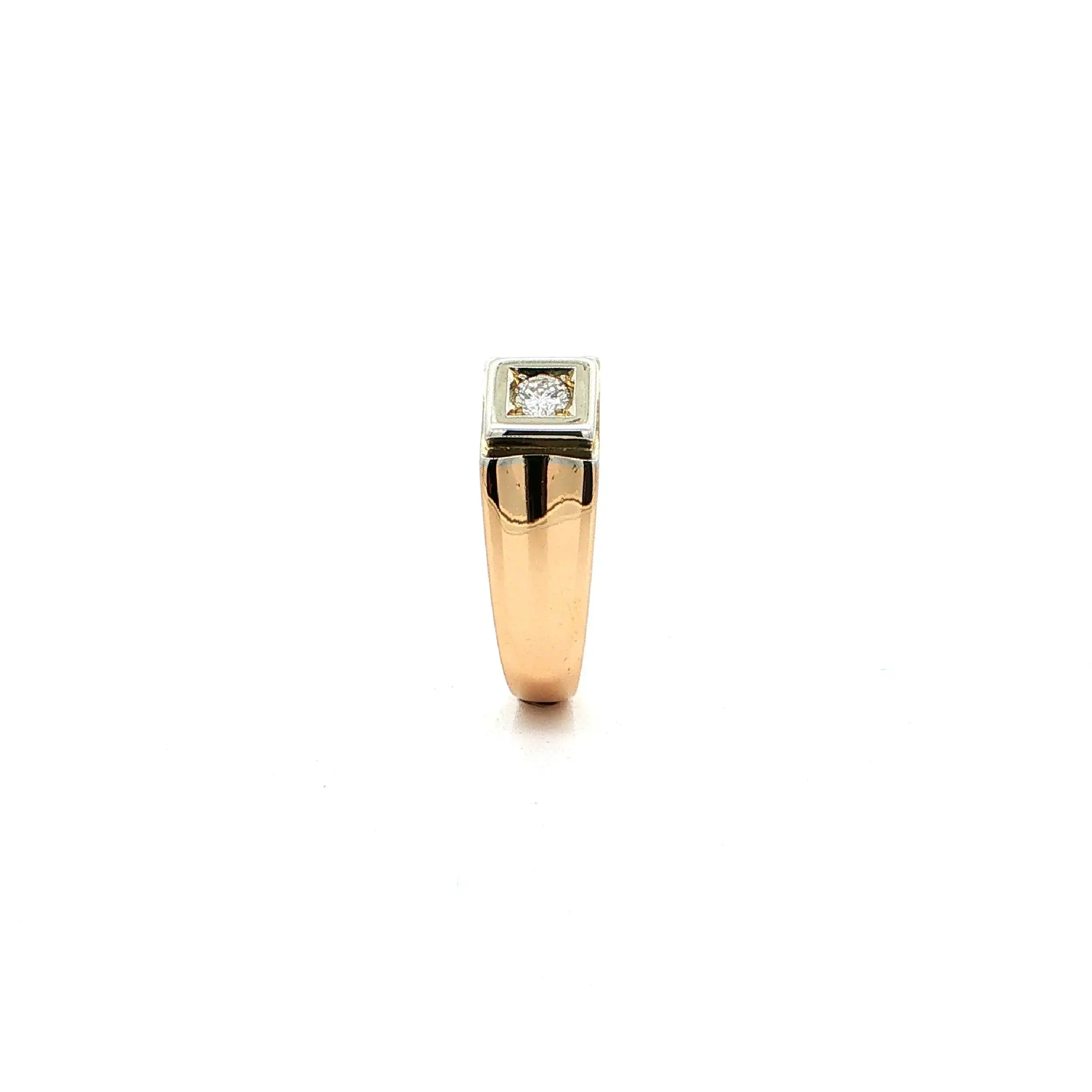 Ring Bicolor mit Brillant