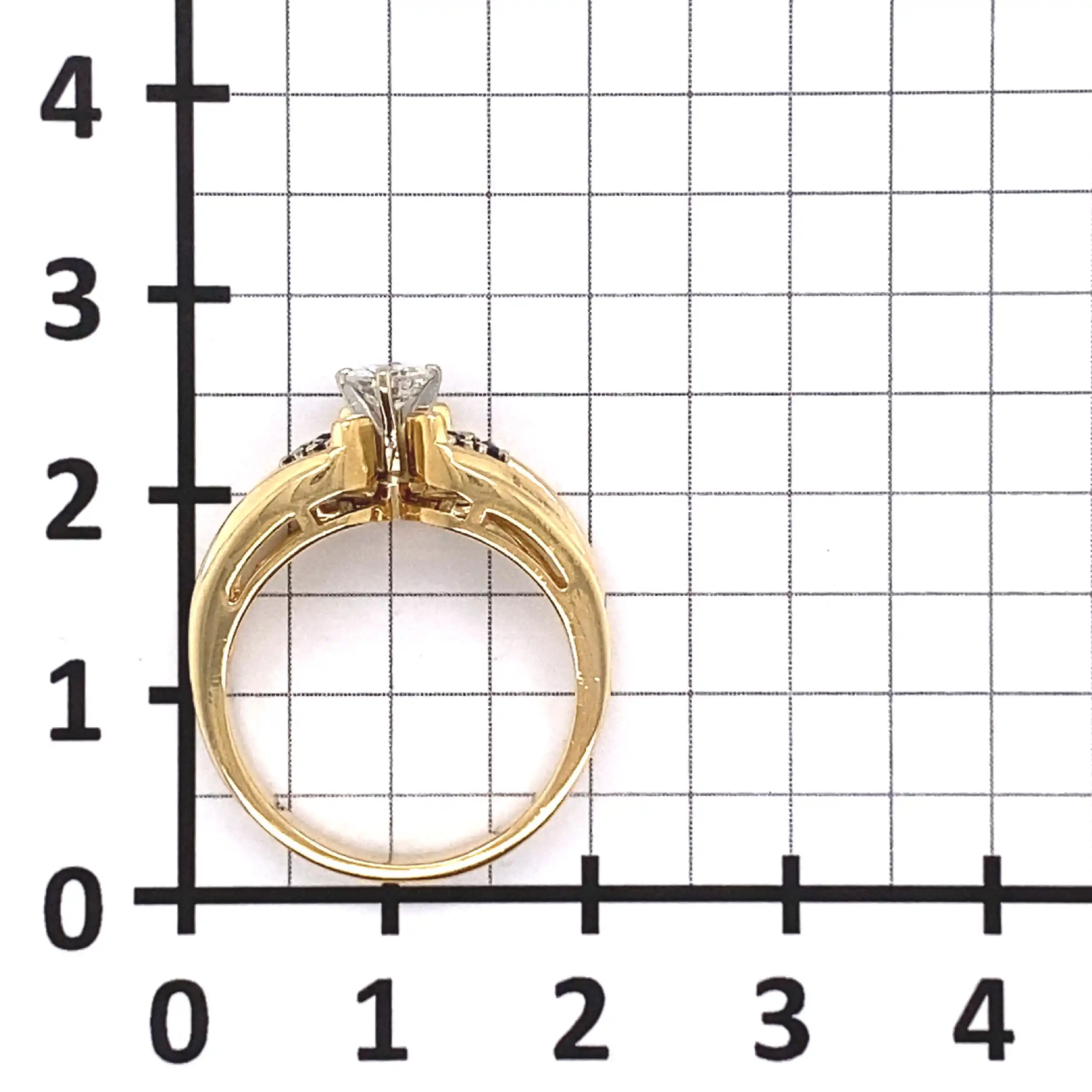 Ring Gelbgold mit Saphiren & Brillant Ring Gelbgold mit Saphiren & Brillant