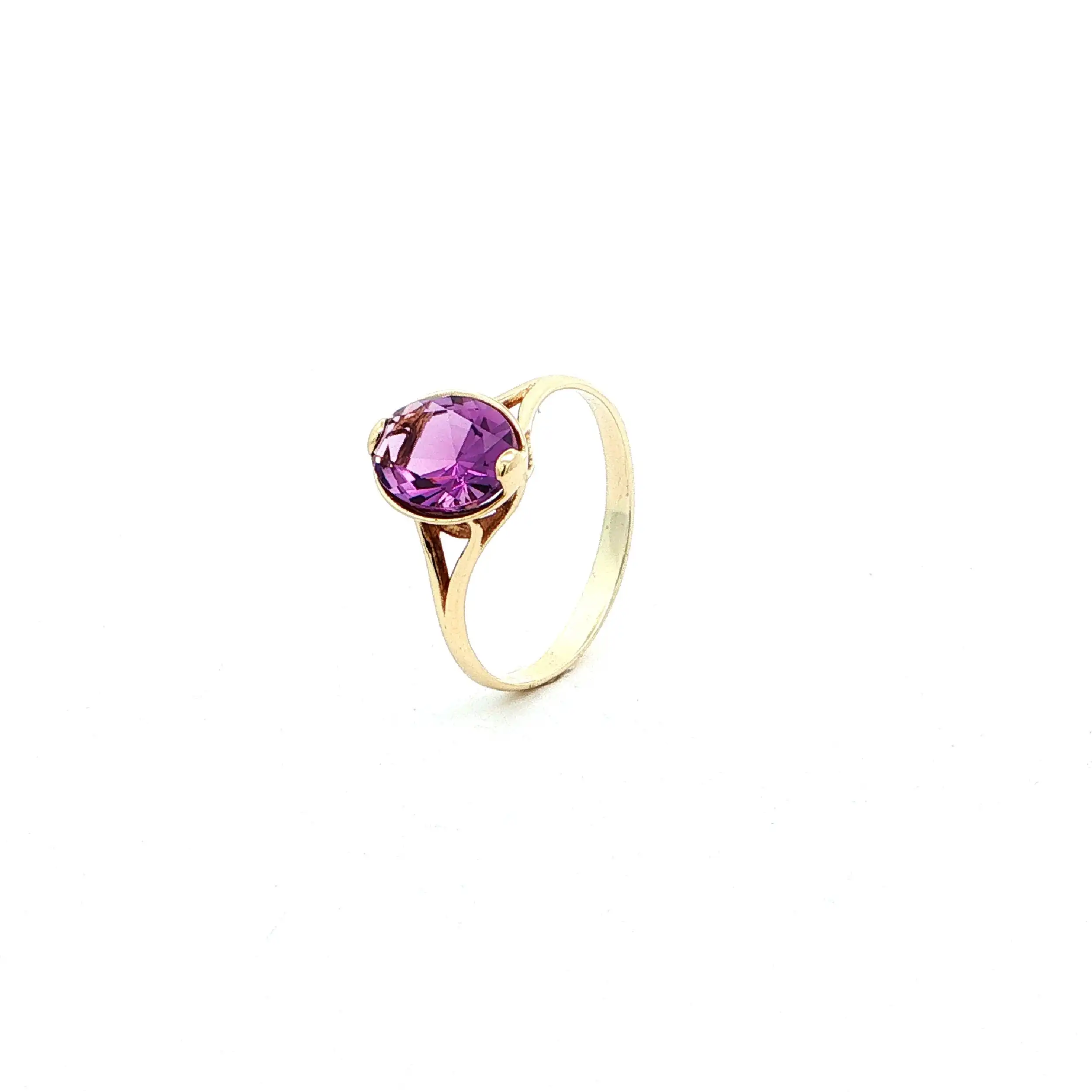 Ring Gelbgold mit Amethyst