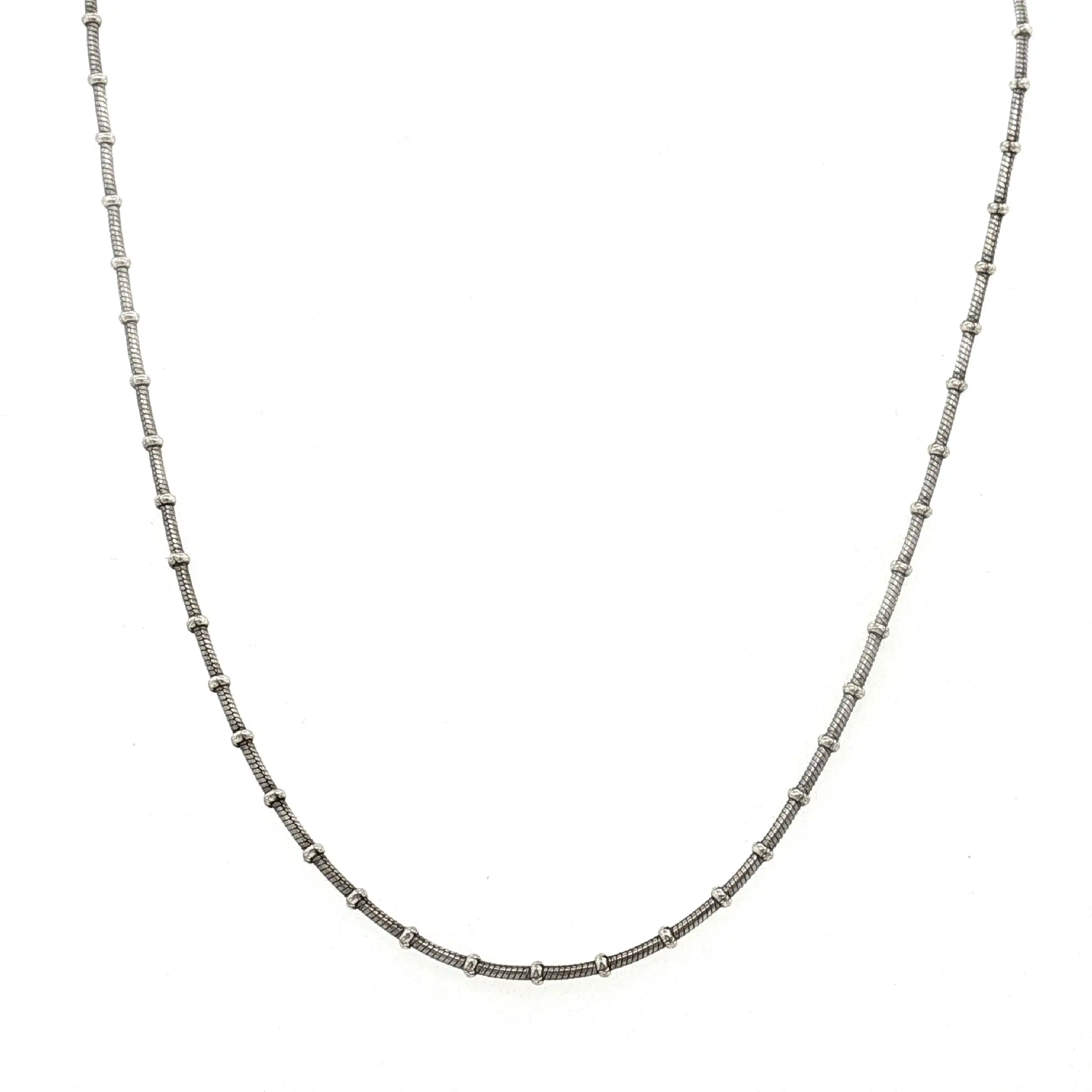Kette Silber mit vergoldeten Elementen
