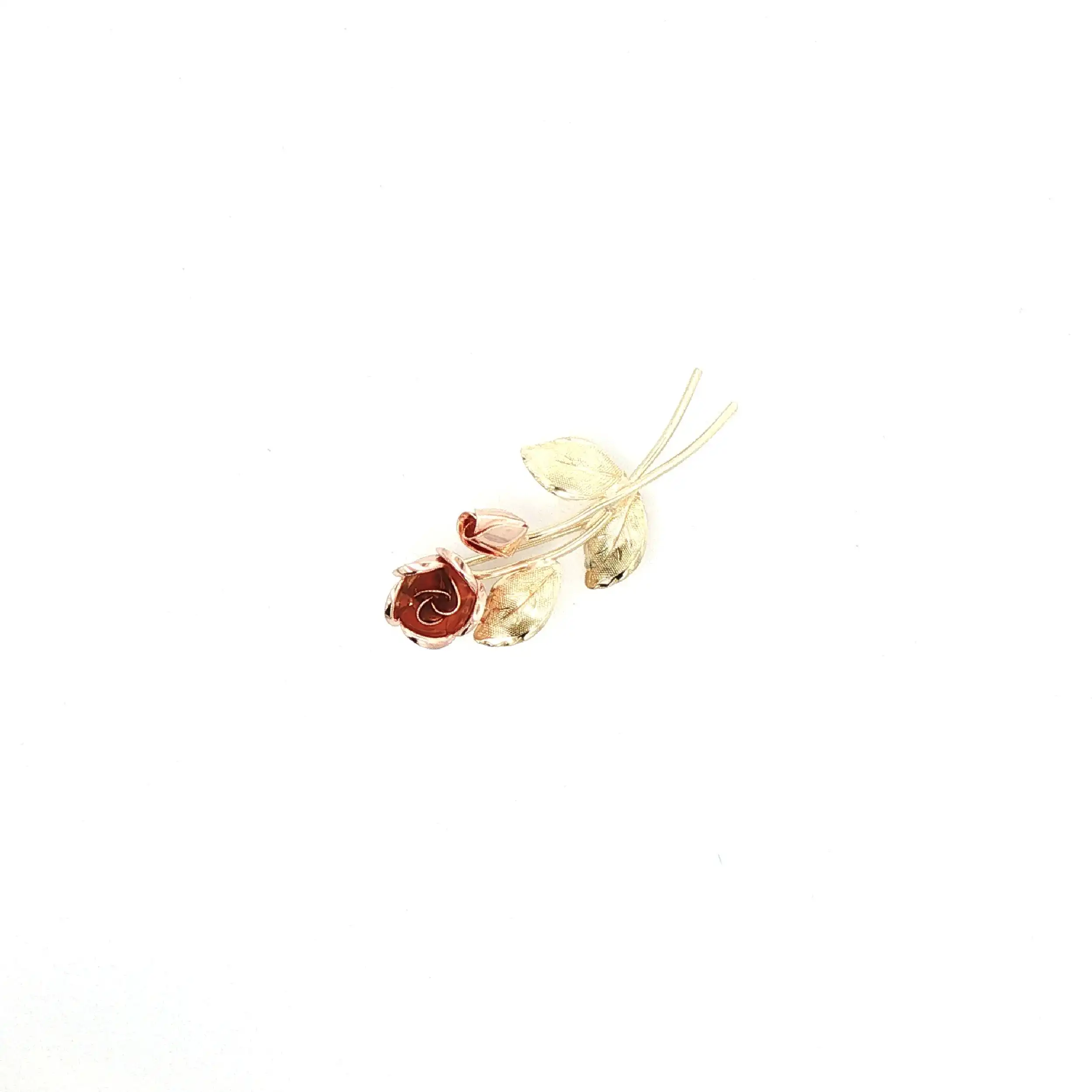 Brosche Bicolor Rose