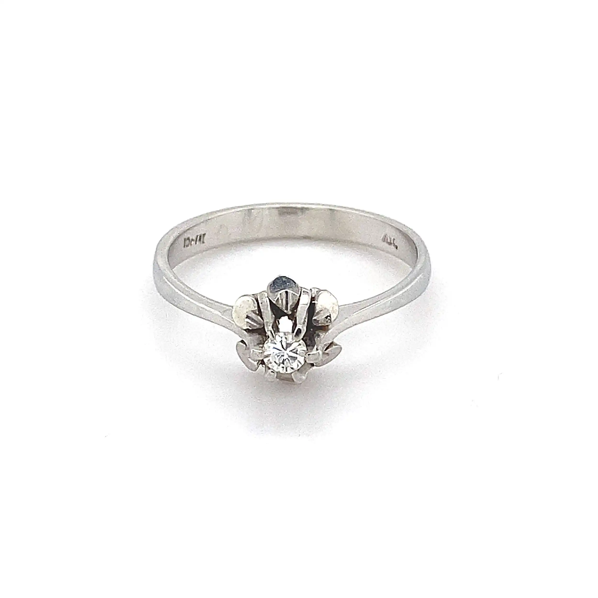 Ring Weißgold mit Brillant Ring Weißgold mit Brillant