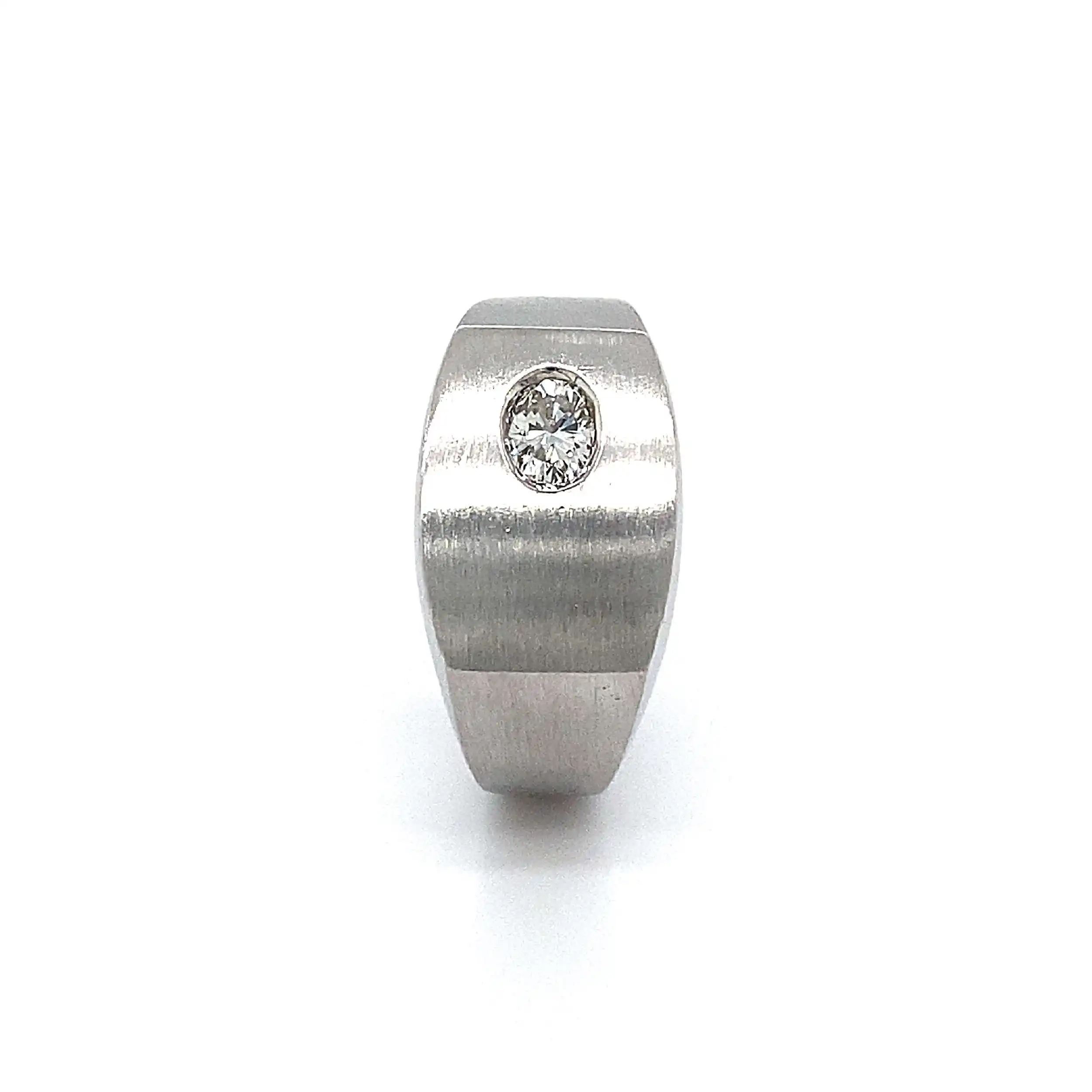 Ring Weißgold mit Brillant Ring Weißgold mit Brillant
