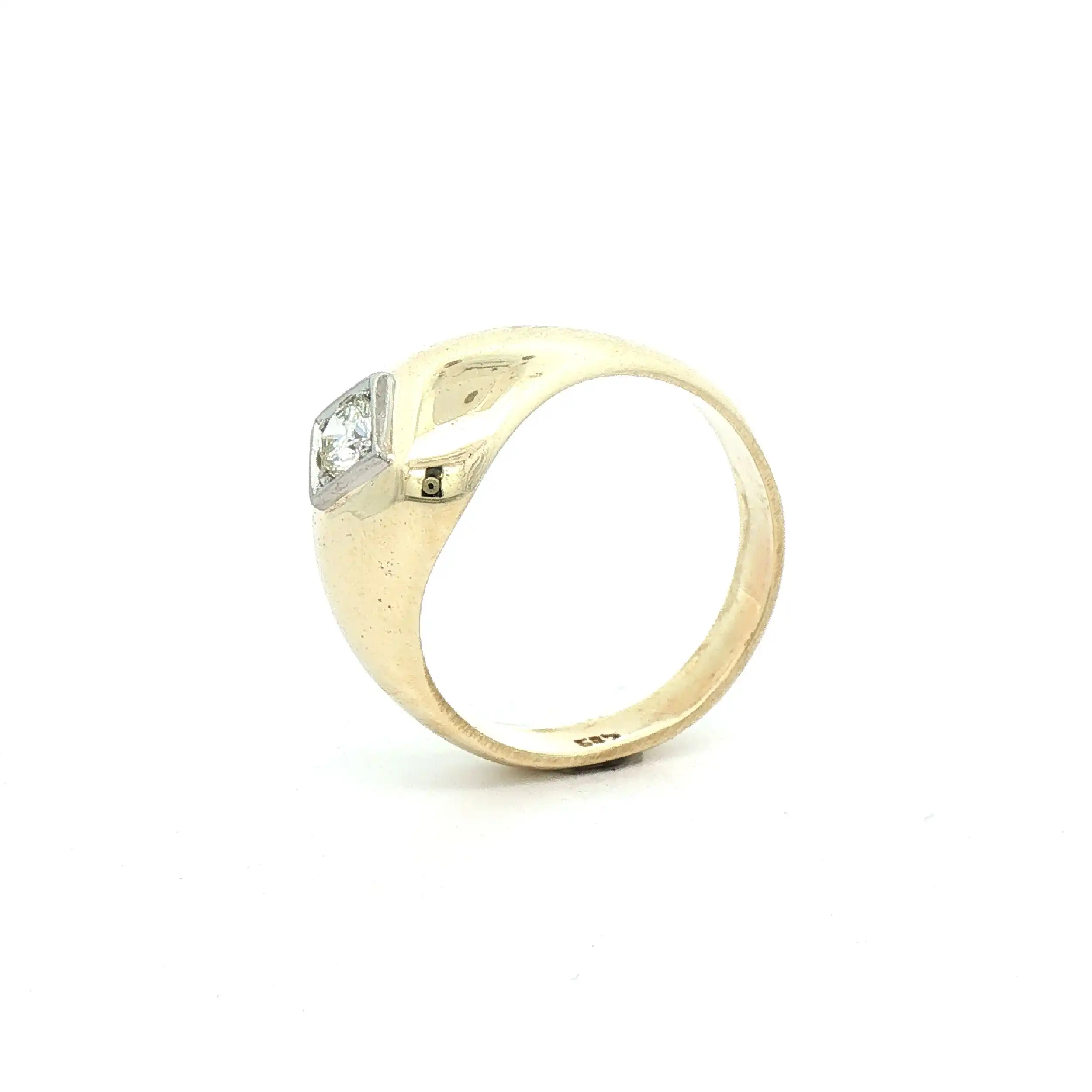 Ring Bicolor mit Brillant