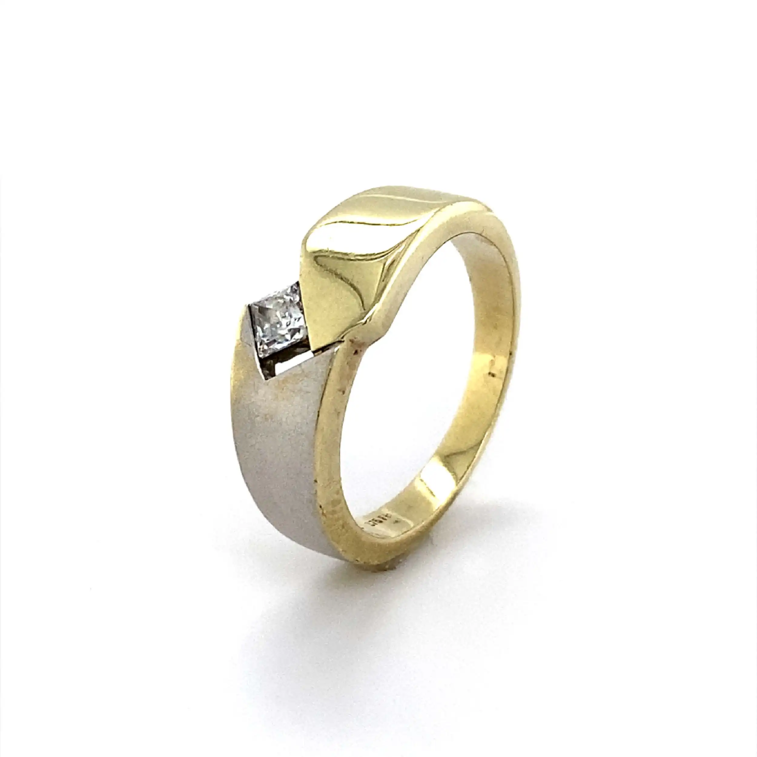 Ring Bicolor mit Zirkonia Ring Bicolor mit Zirkonia