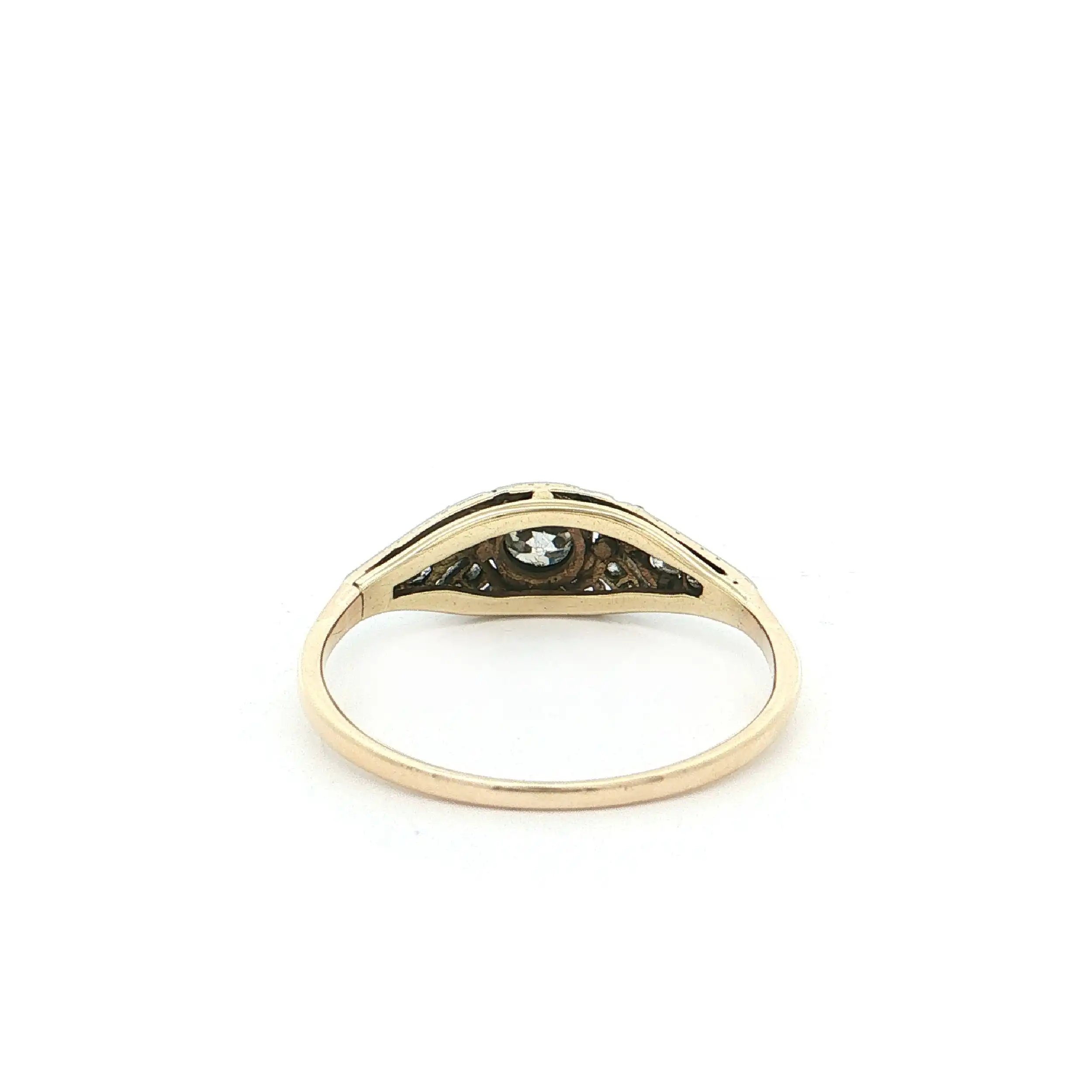 Ring Bicolor mit Brillanten und Diamanten
