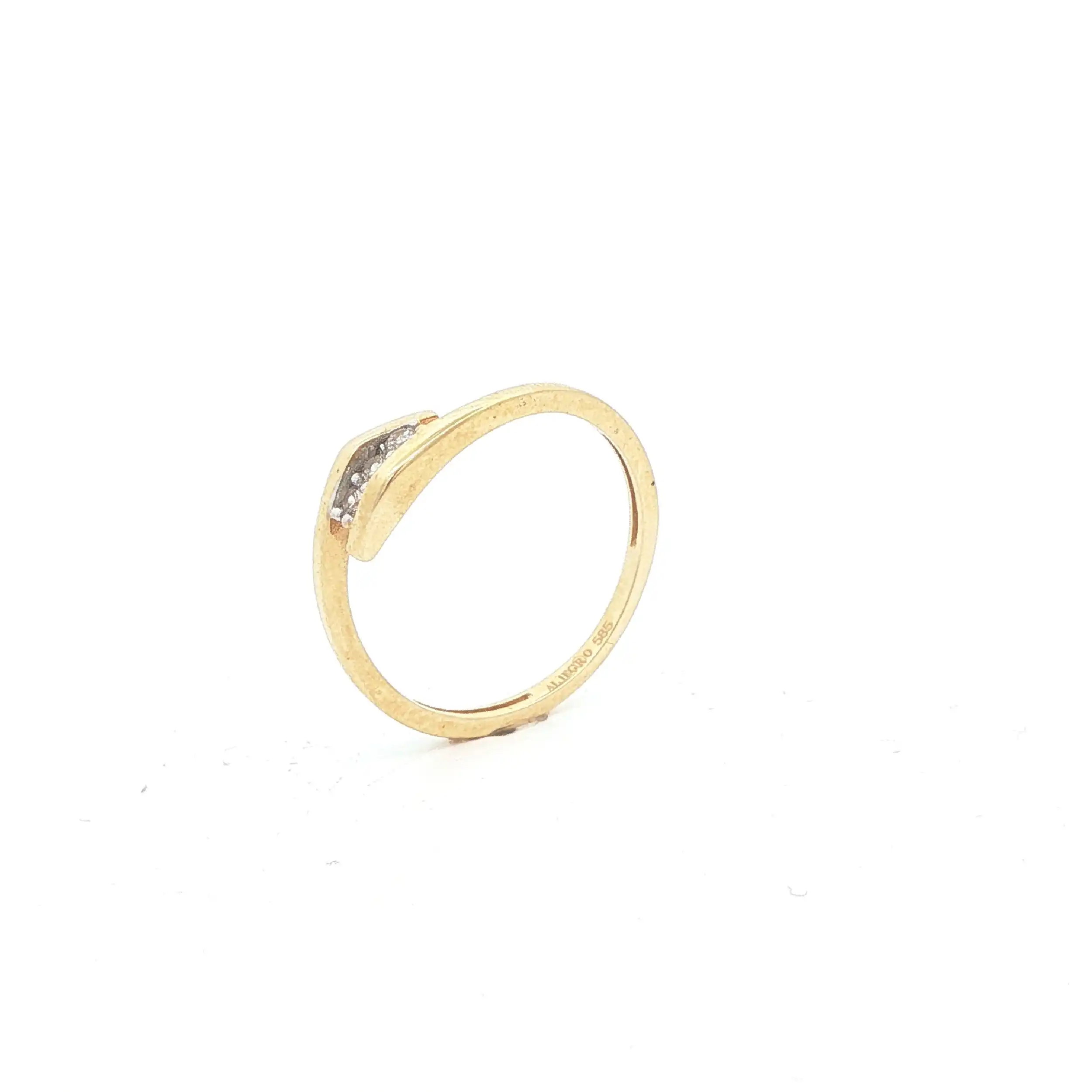 Ring Gelbgold mit Zirkonia Ring Gelbgold mit Zirkonia