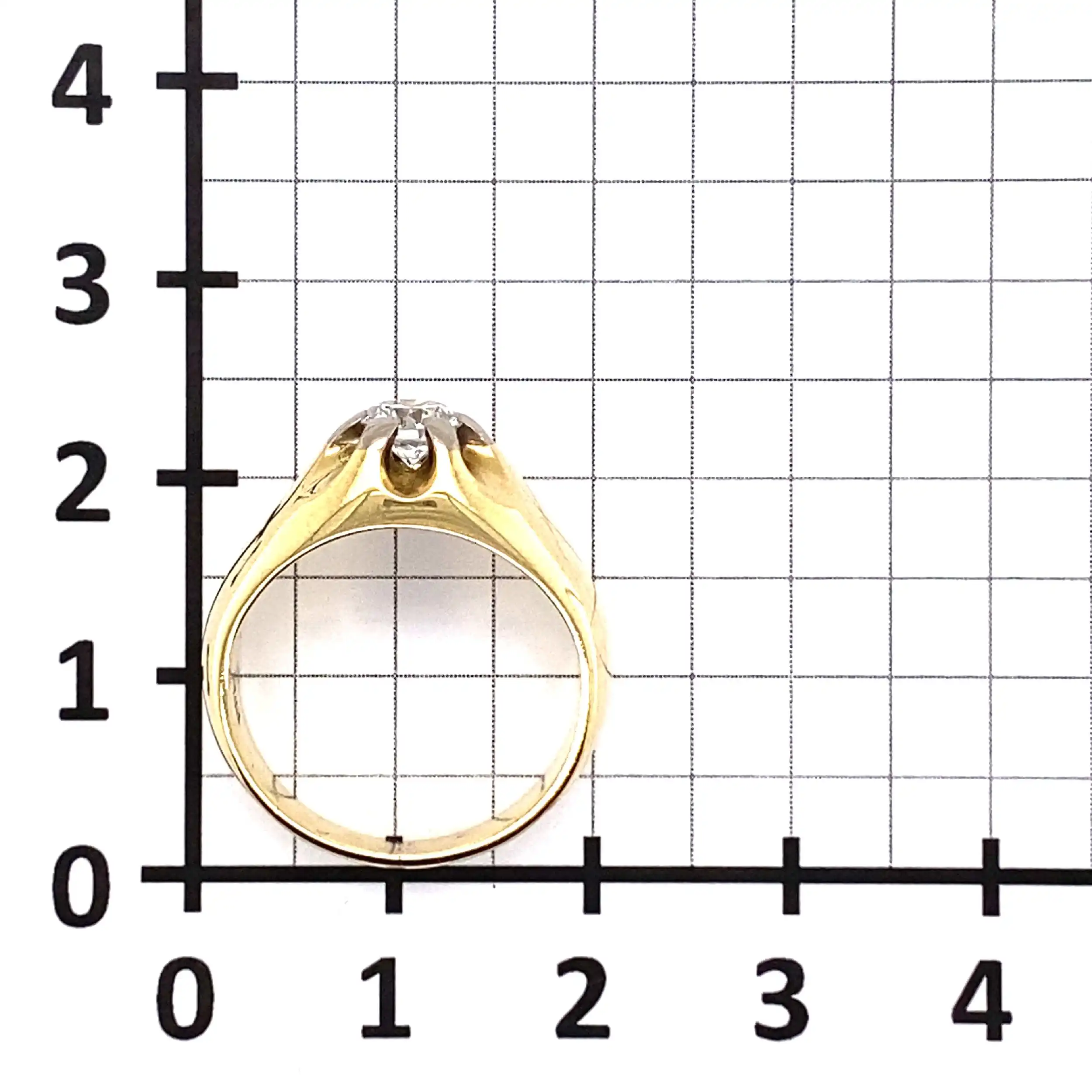Ring Gelbgold mit Brillant Ring Gelbgold mit Brillant