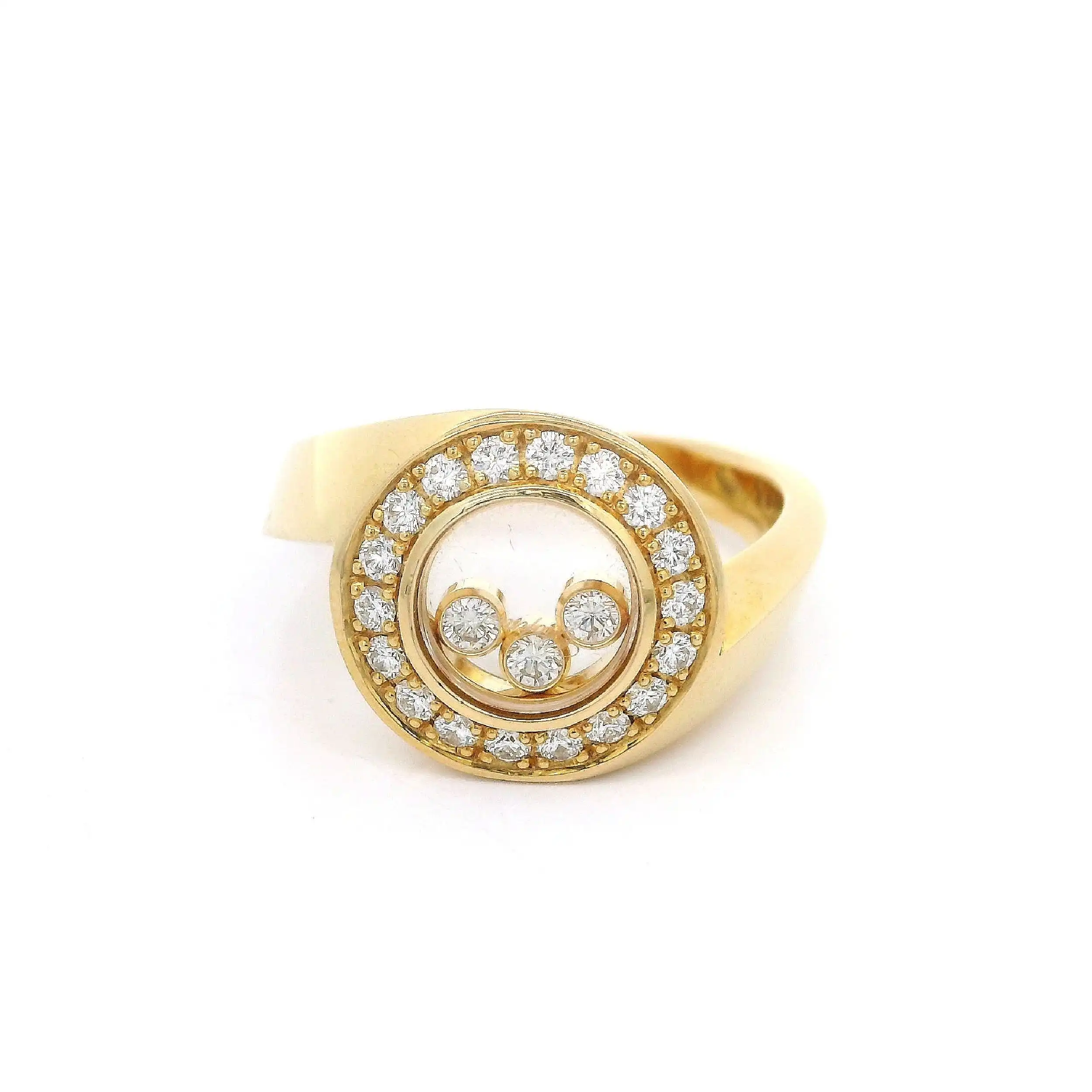 Ring Gelbgold Chopard Happy Diamonds mit Box Ring Gelbgold Chopard Happy Diamonds mit Box