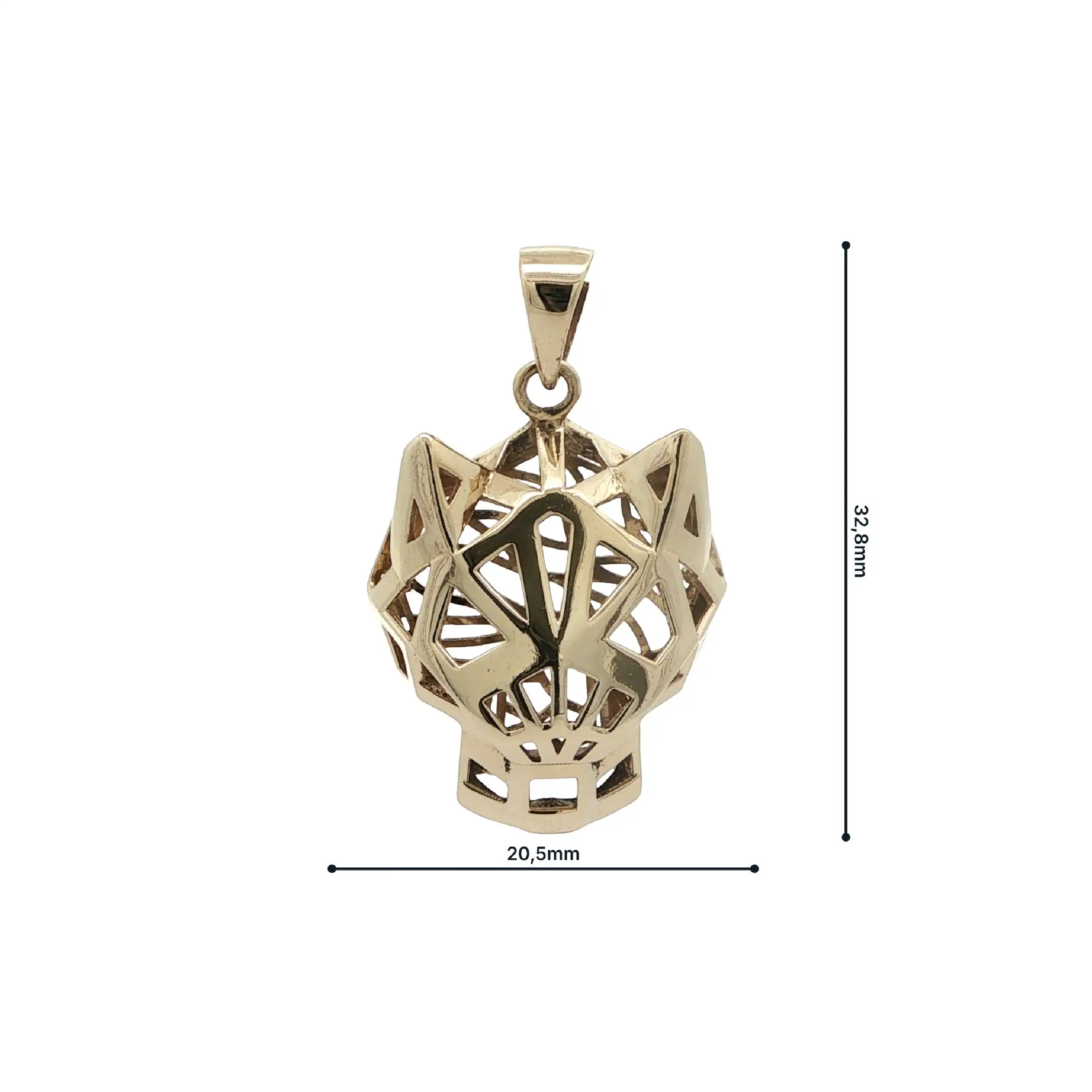 Anhänger Gelbgold Pantherkopf Anhänger Gelbgold Pantherkopf