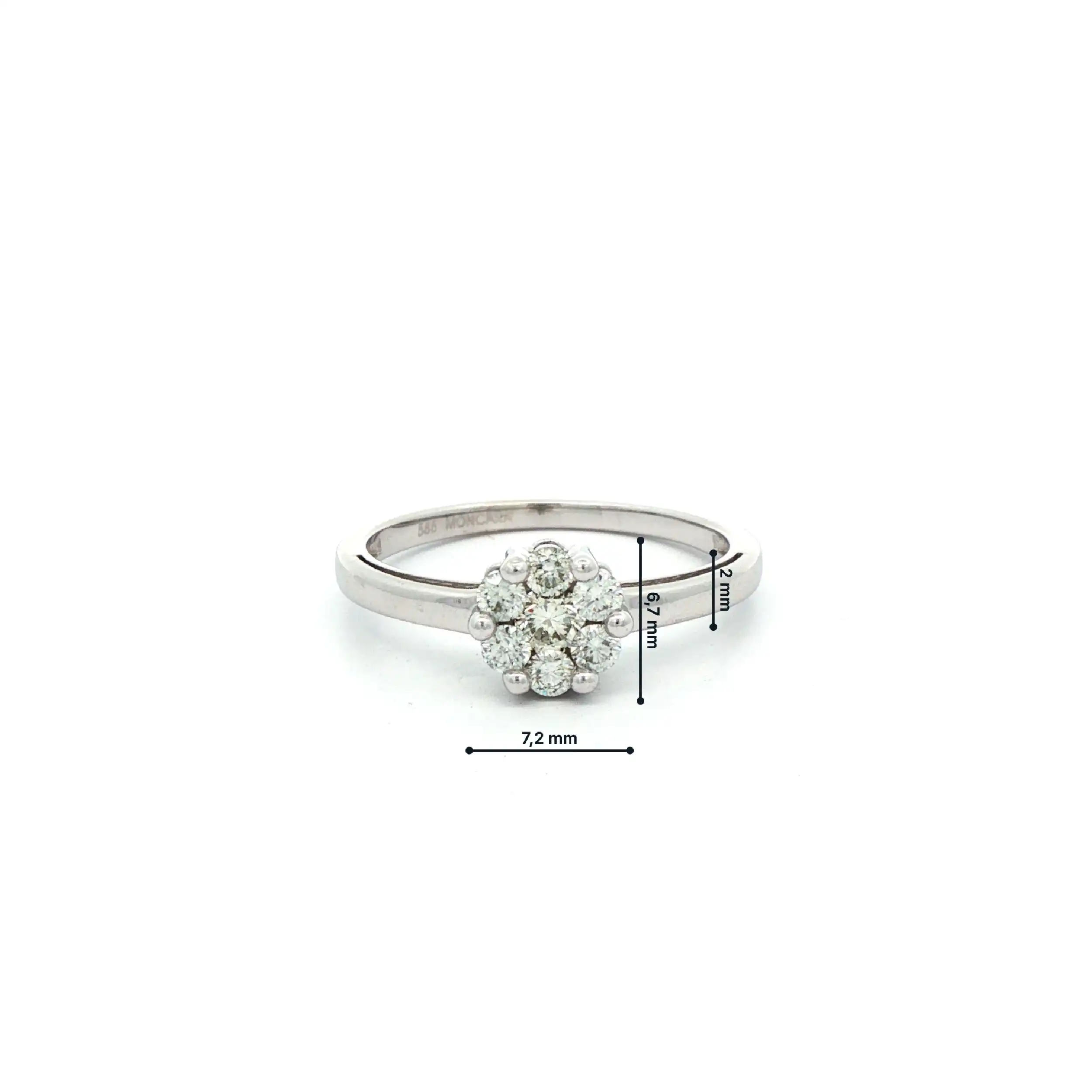 Ring Weißgold mit Brillanten von Moncara