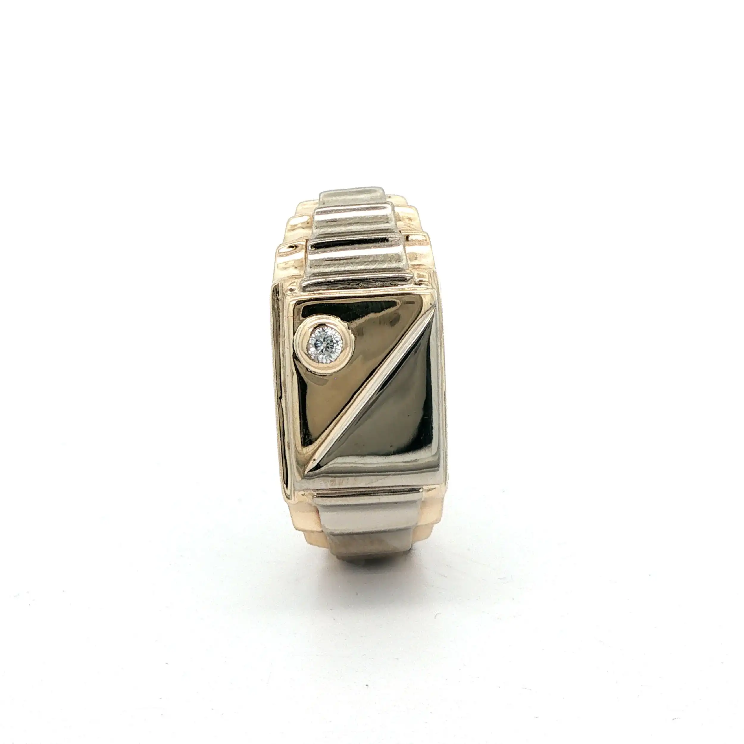 Ring Bicolor mit Zirkonia Ring Bicolor mit Zirkonia
