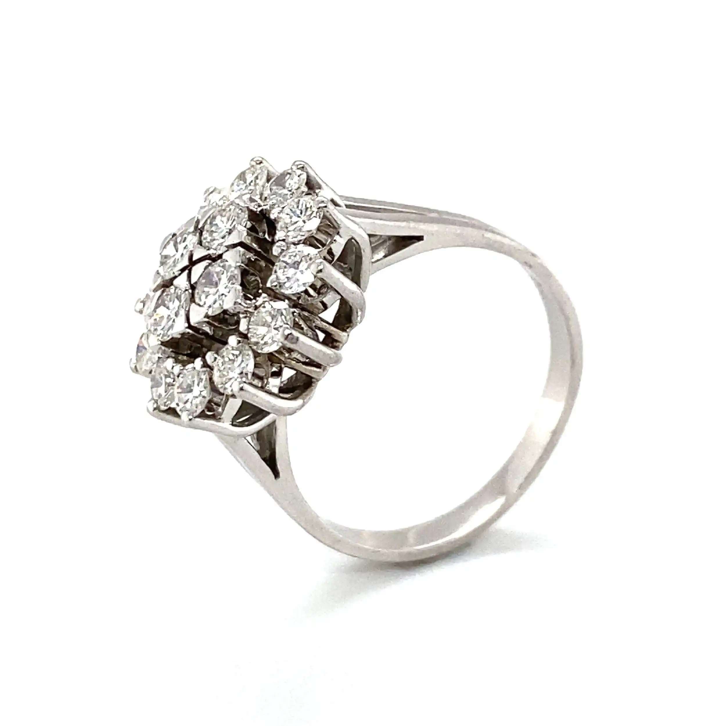 Ring Weißgold mit Brillanten Ring Weißgold mit Brillanten