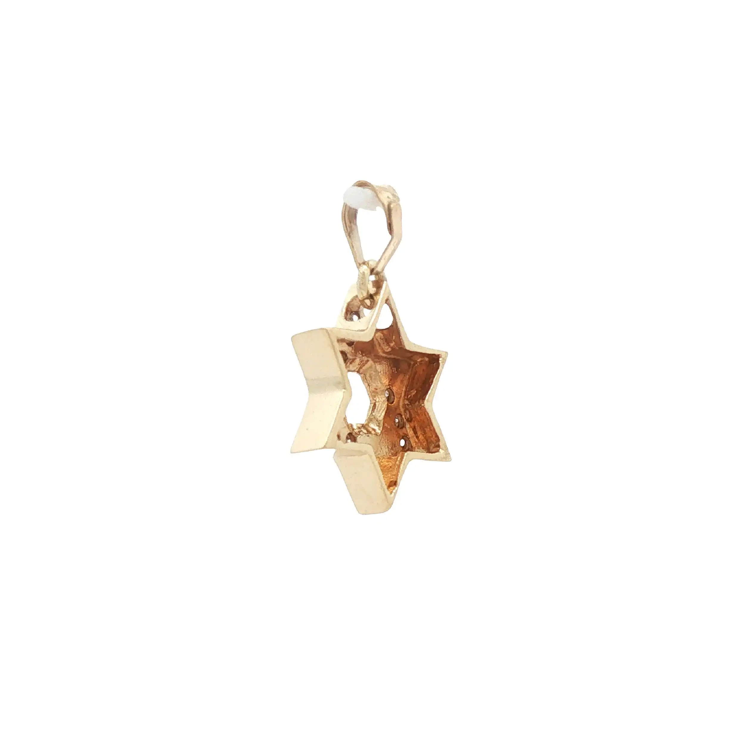 Anhänger Gelbgold Stern mit Brillanten