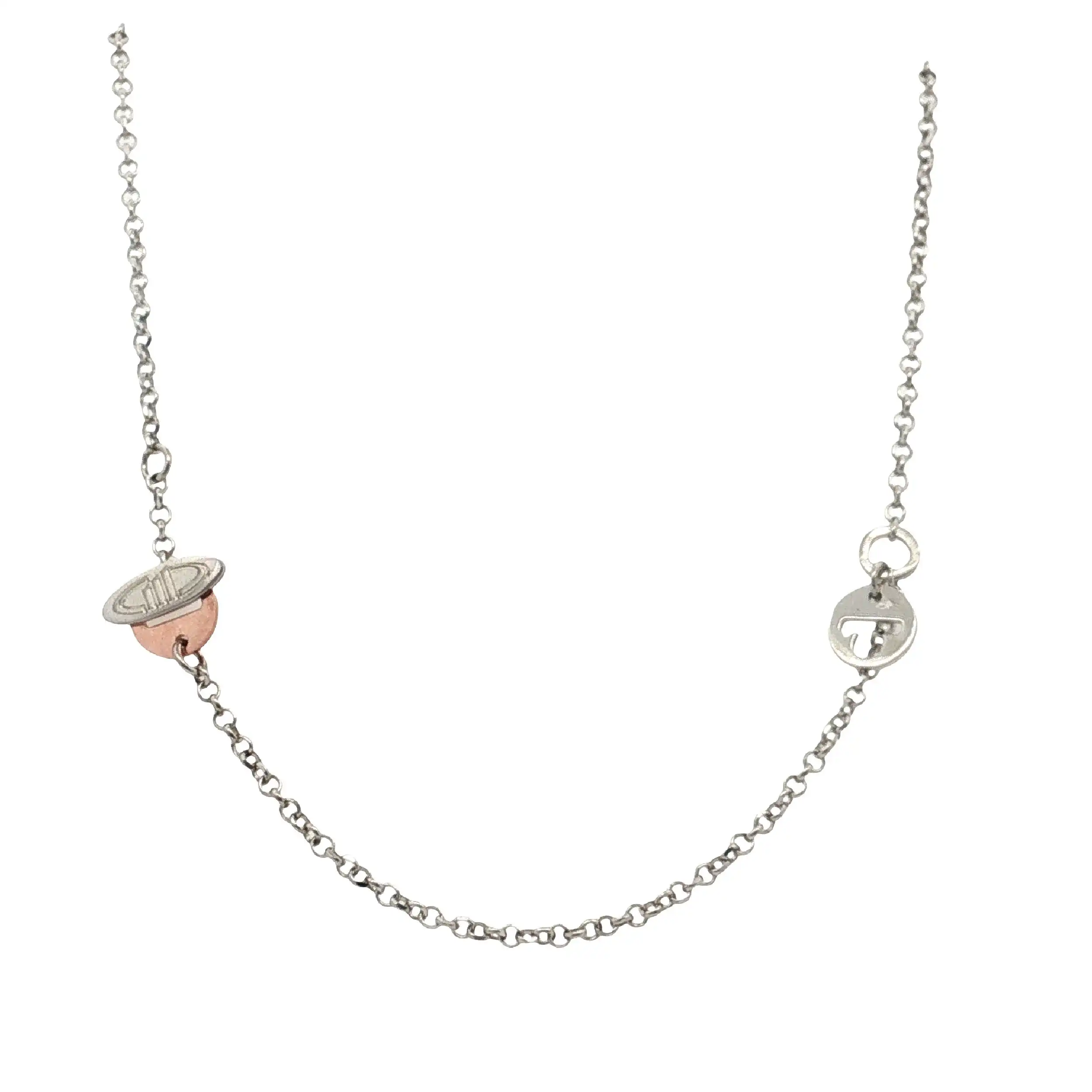 Kette mit Anhänger Mediterraneo Silber teilvergoldet mit Zirkonia