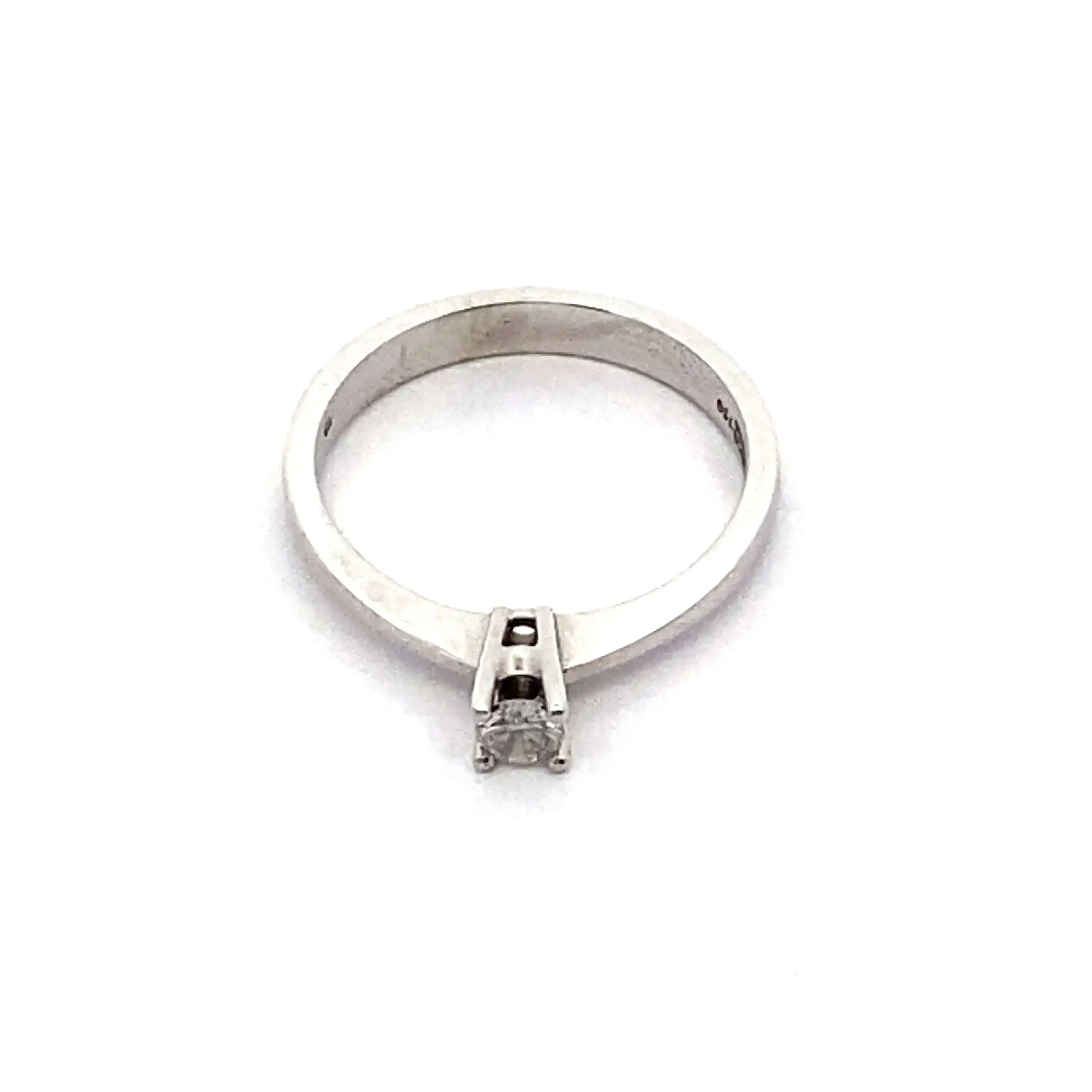 Ring Weißgold mit Brillant Solitär Ring Weißgold mit Brillant Solitär