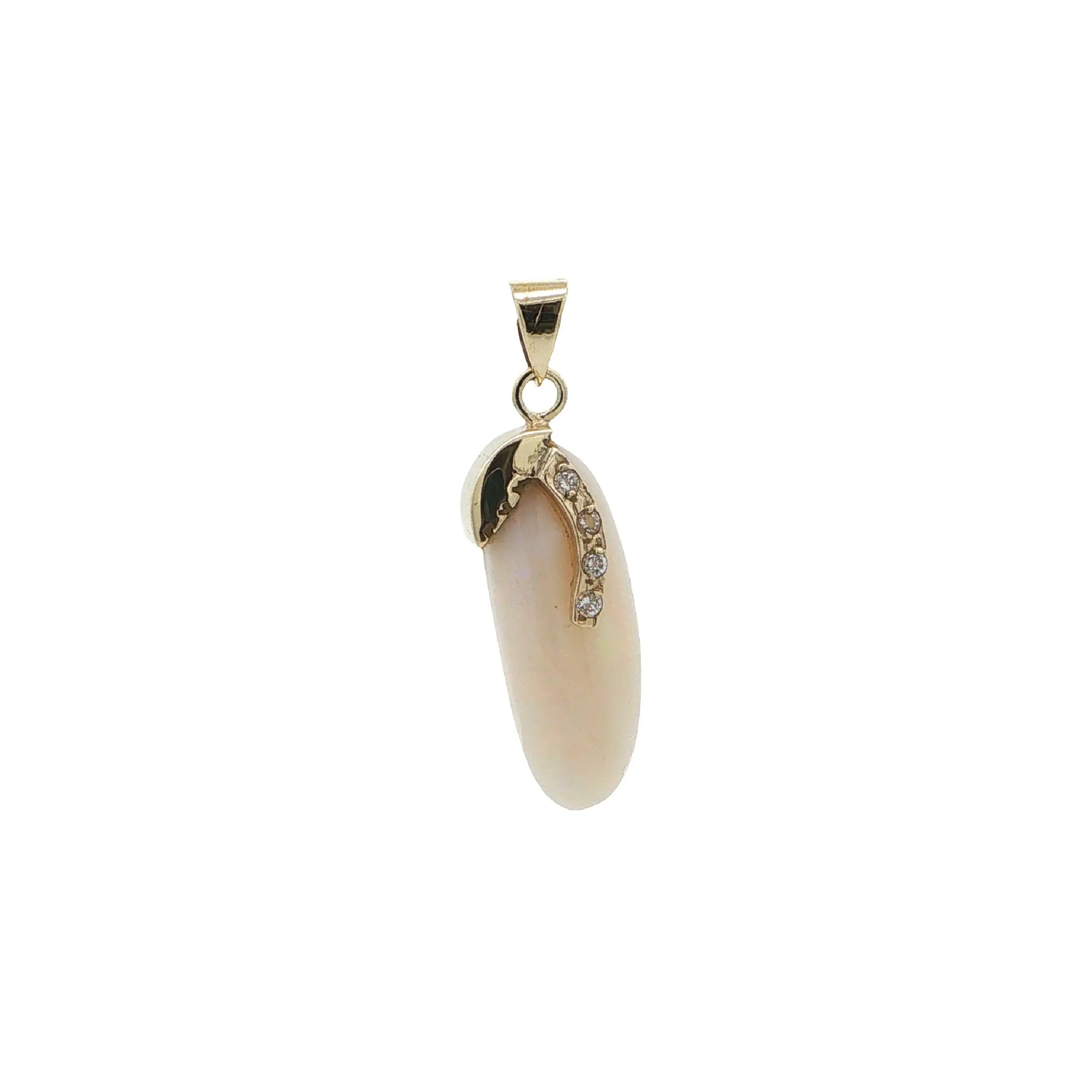 Anhänger Gelbgold mit Opal & Zirkonia
