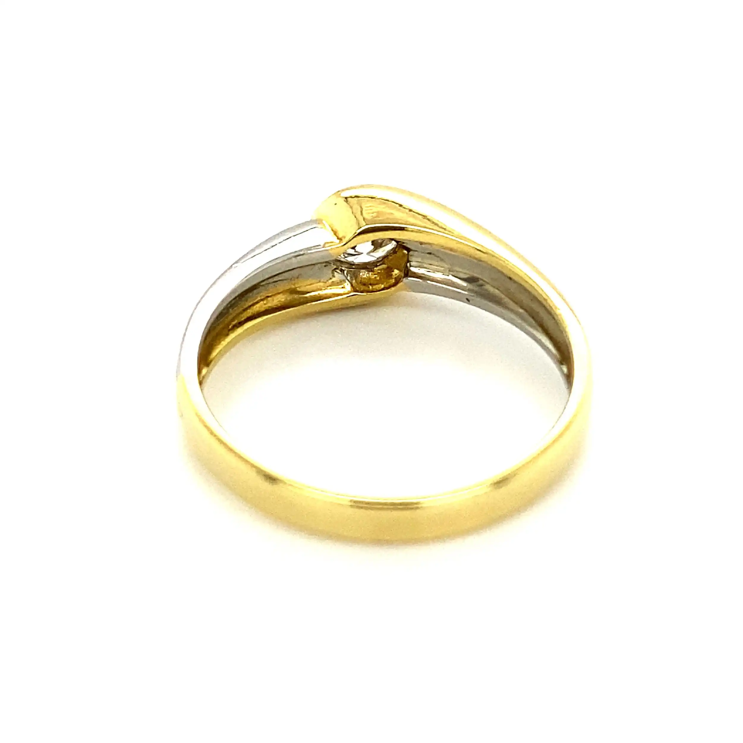 Ring Bicolor mit Brillant Ring Bicolor mit Brillant