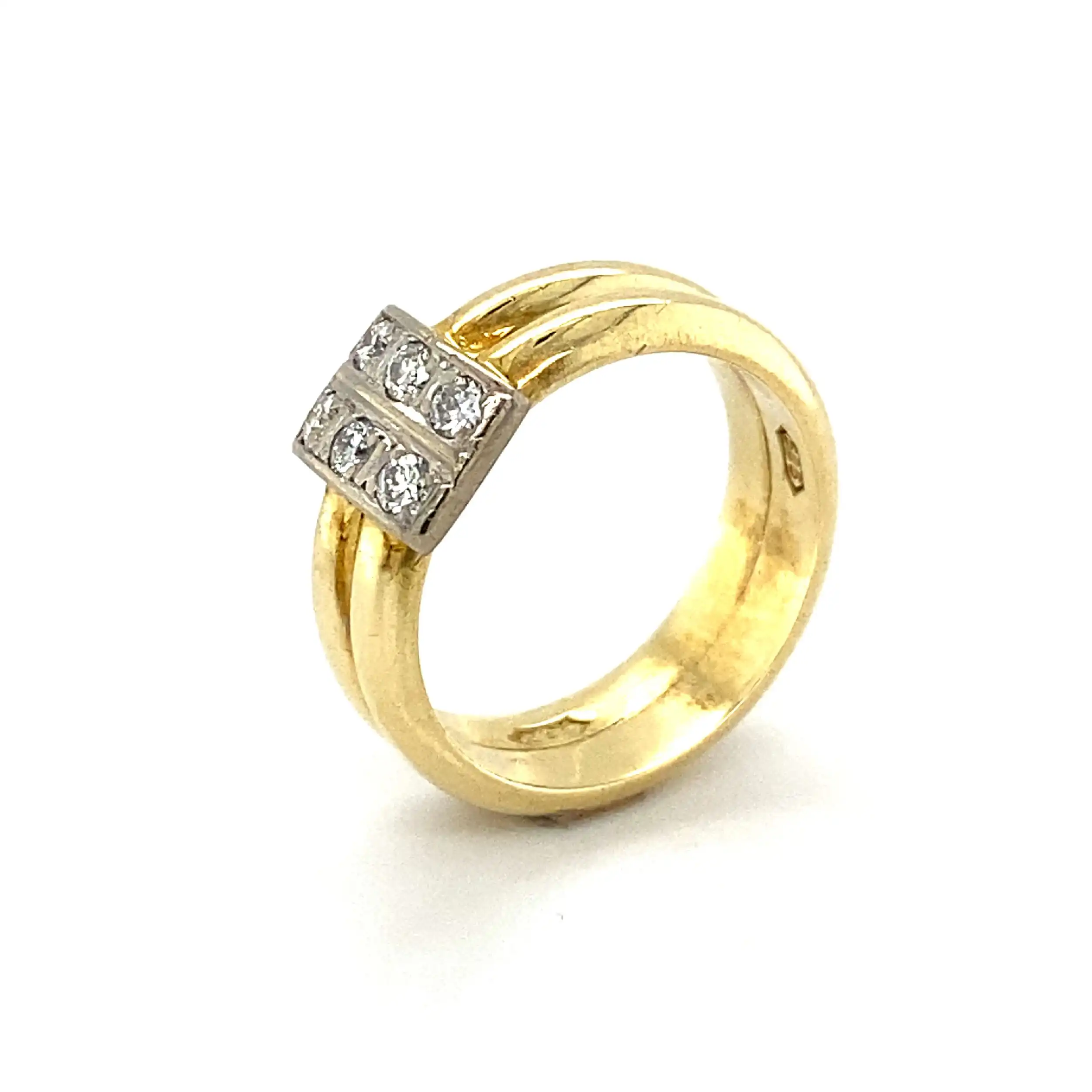Ring Bicolor mit Brillanten Ring Bicolor mit Brillanten