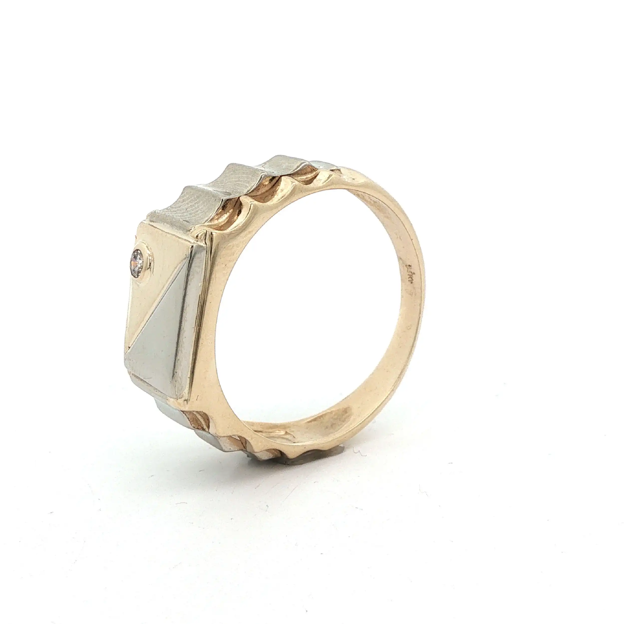Ring Bicolor mit Zirkonia