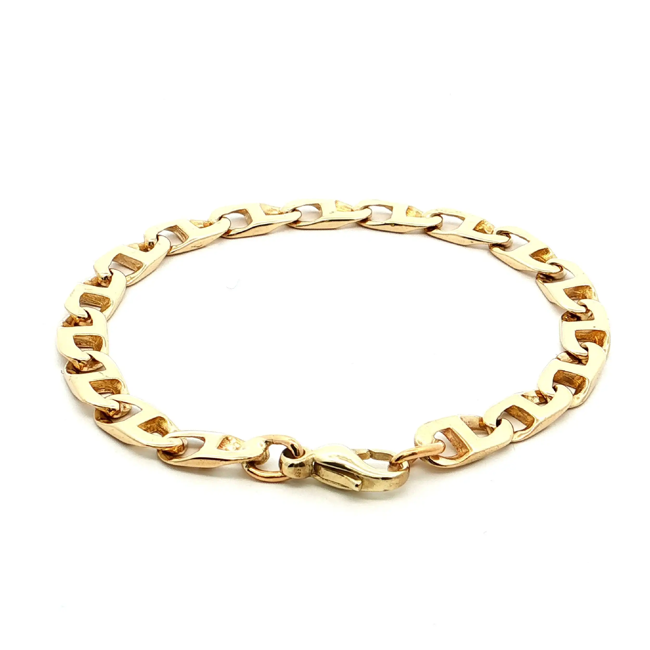 Flachpanzerarmband Gelbgold Flachpanzerarmband Gelbgold