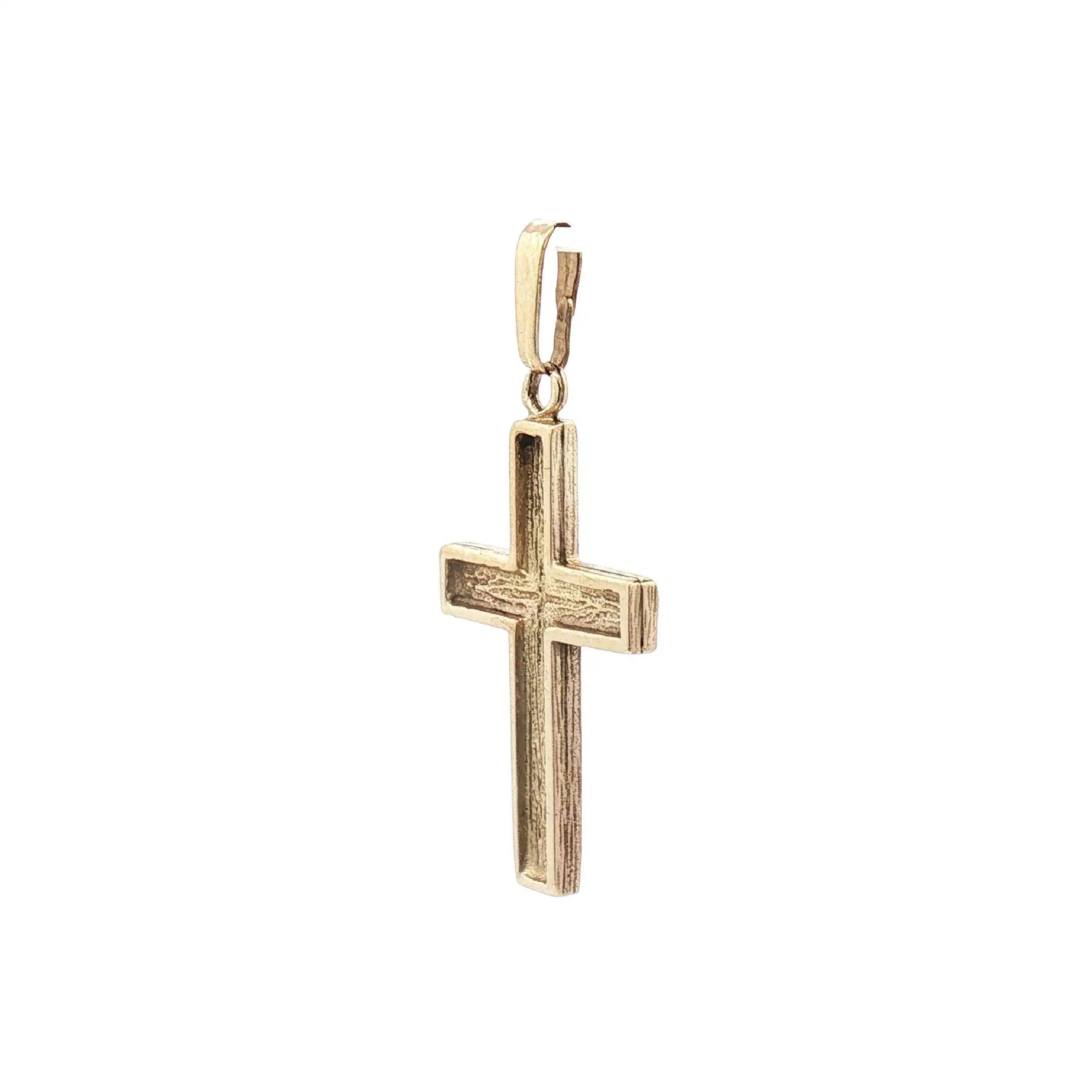 Kreuzanhänger Gelbgold