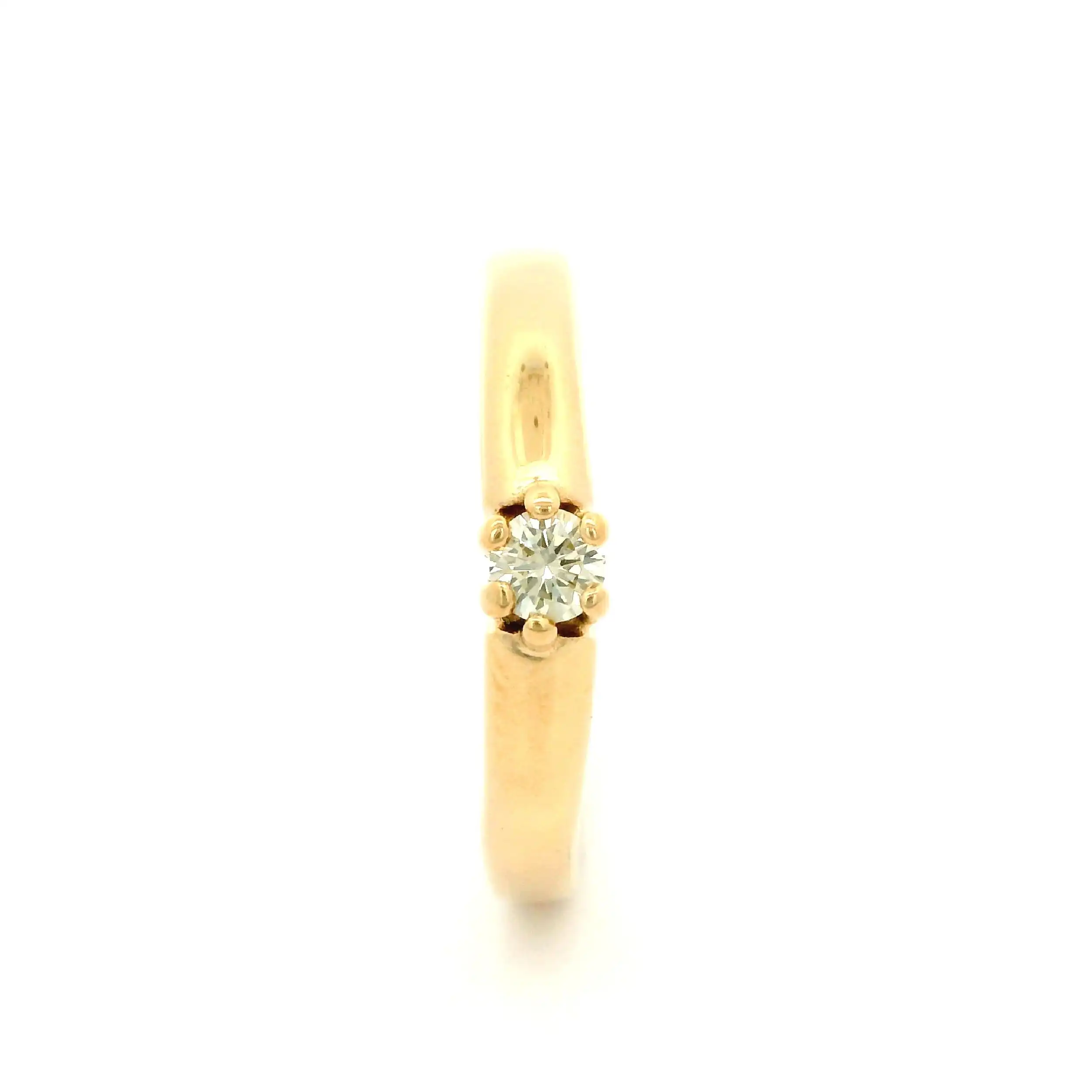 Ring Gelbgold mit Brillant "Christ" Ring Gelbgold mit Brillant "Christ"