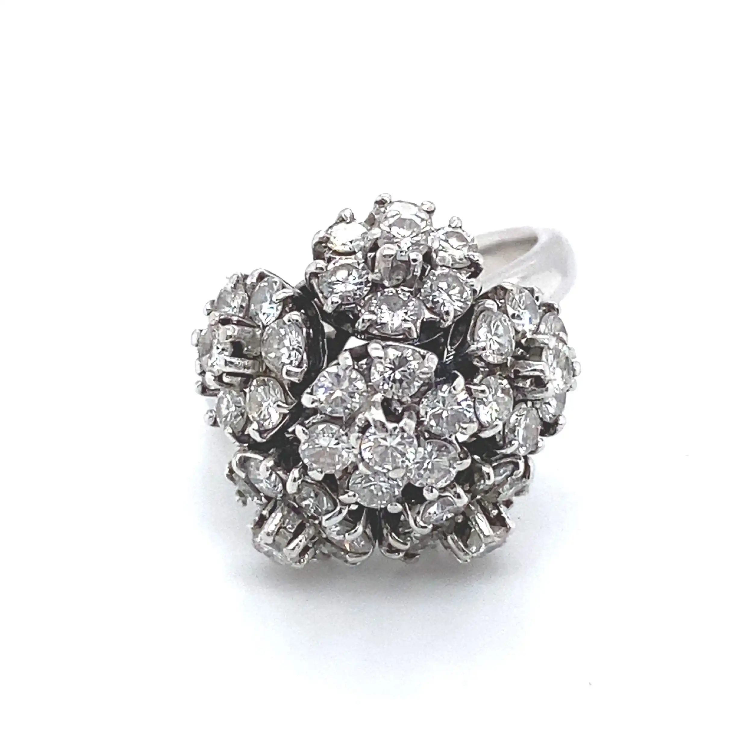 Ring Weißgold mit beweglichen Brillanten Ring Weißgold mit beweglichen Brillanten