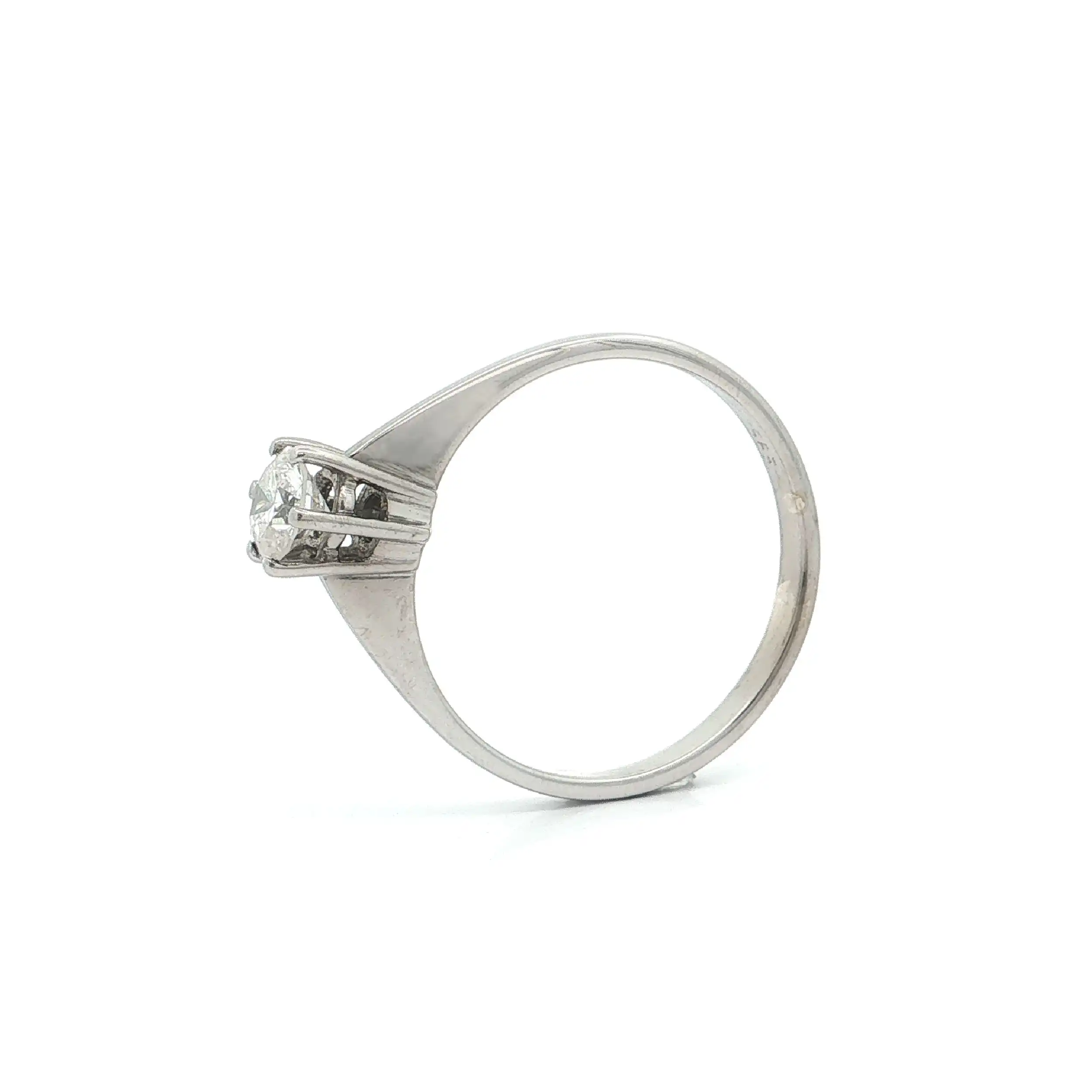 Ring Weißgold mit Brillant Ring Weißgold mit Brillant