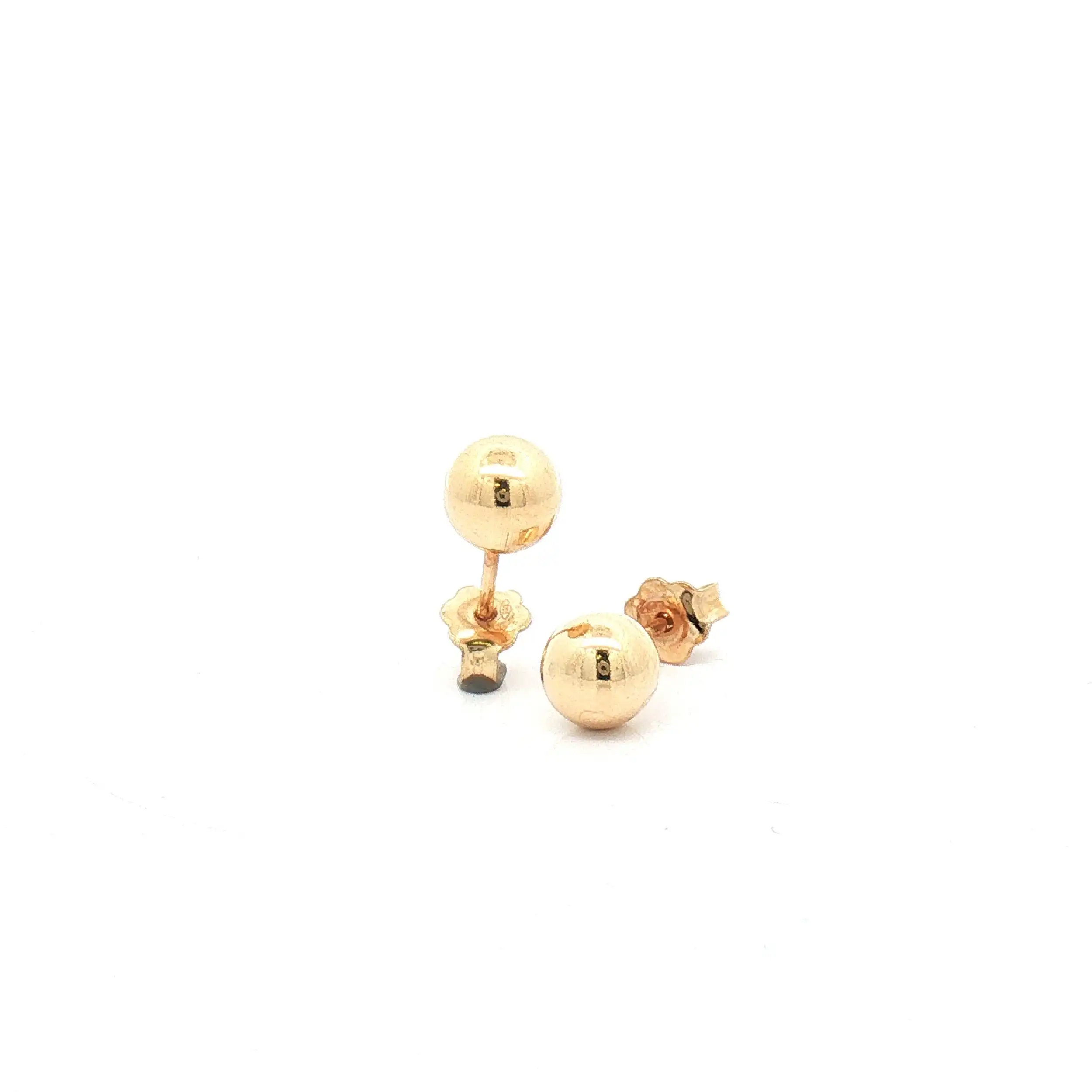 Kugelohrstecker Gelbgold