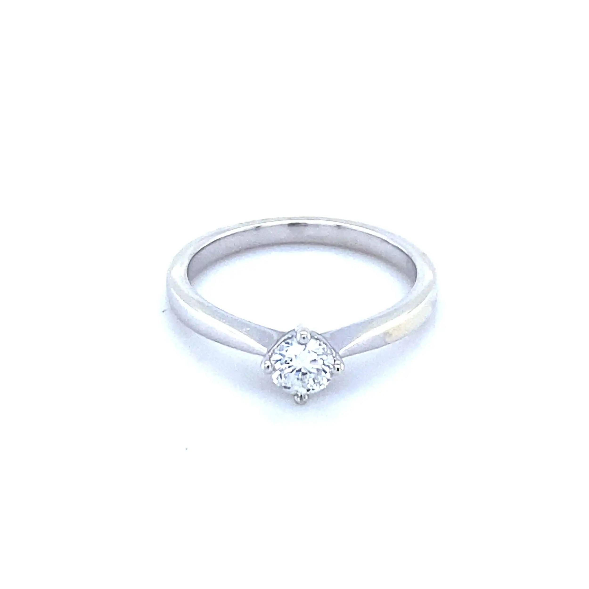 Ring Weißgold mit Brillant Ring Weißgold mit Brillant